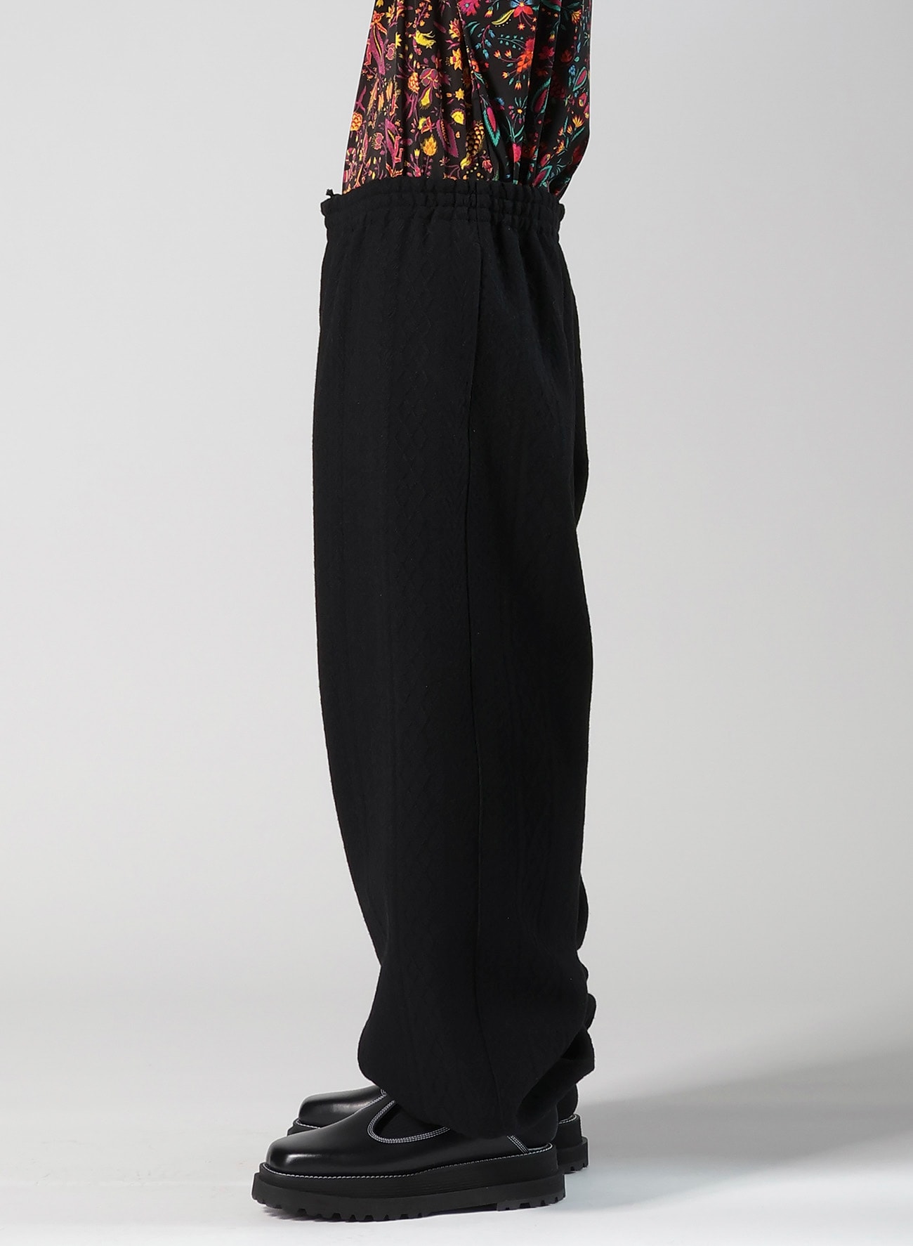CABLE JQ KNIT ELASTIC WAIST PANTS