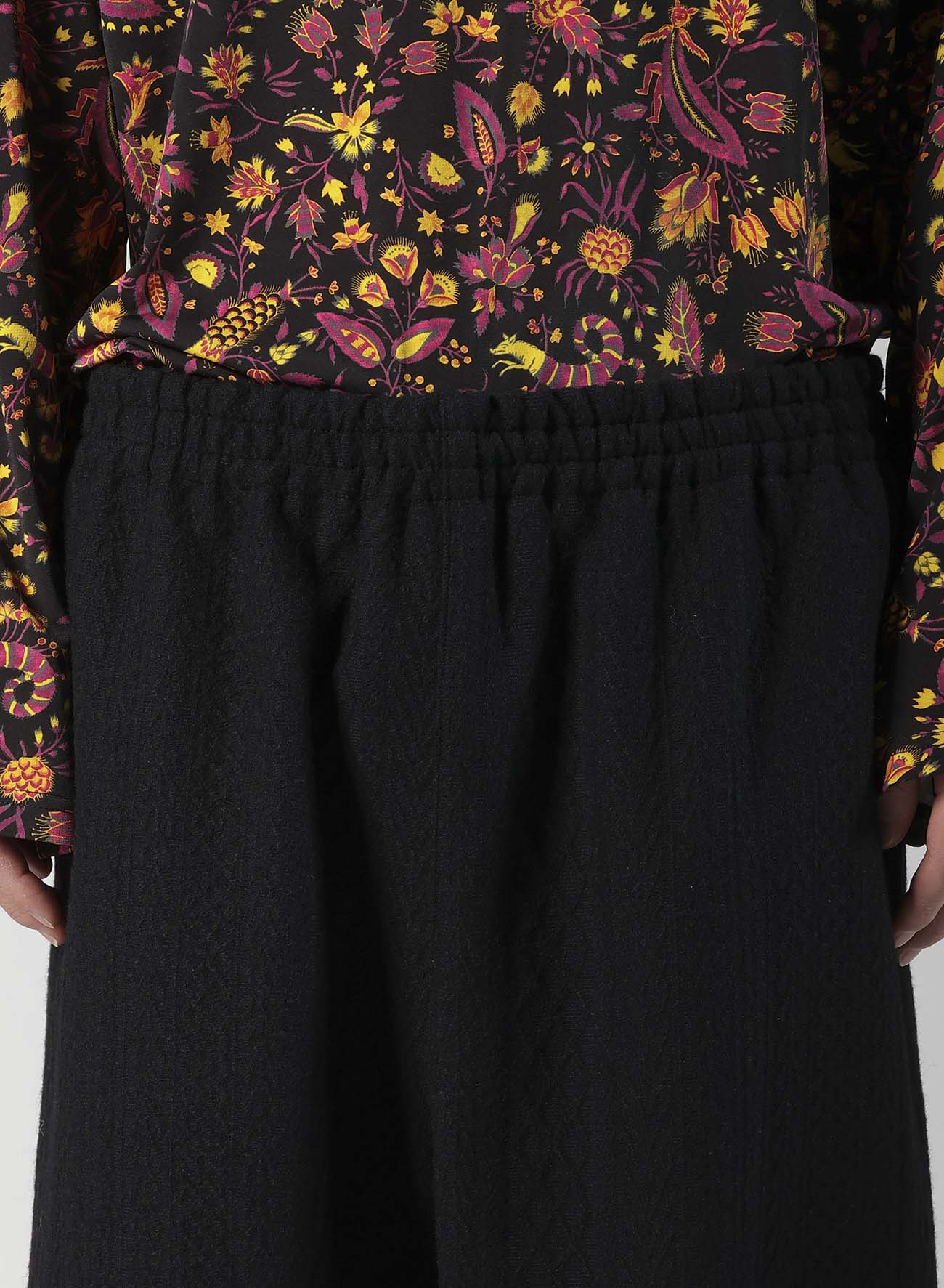 CABLE JQ KNIT ELASTIC WAIST PANTS