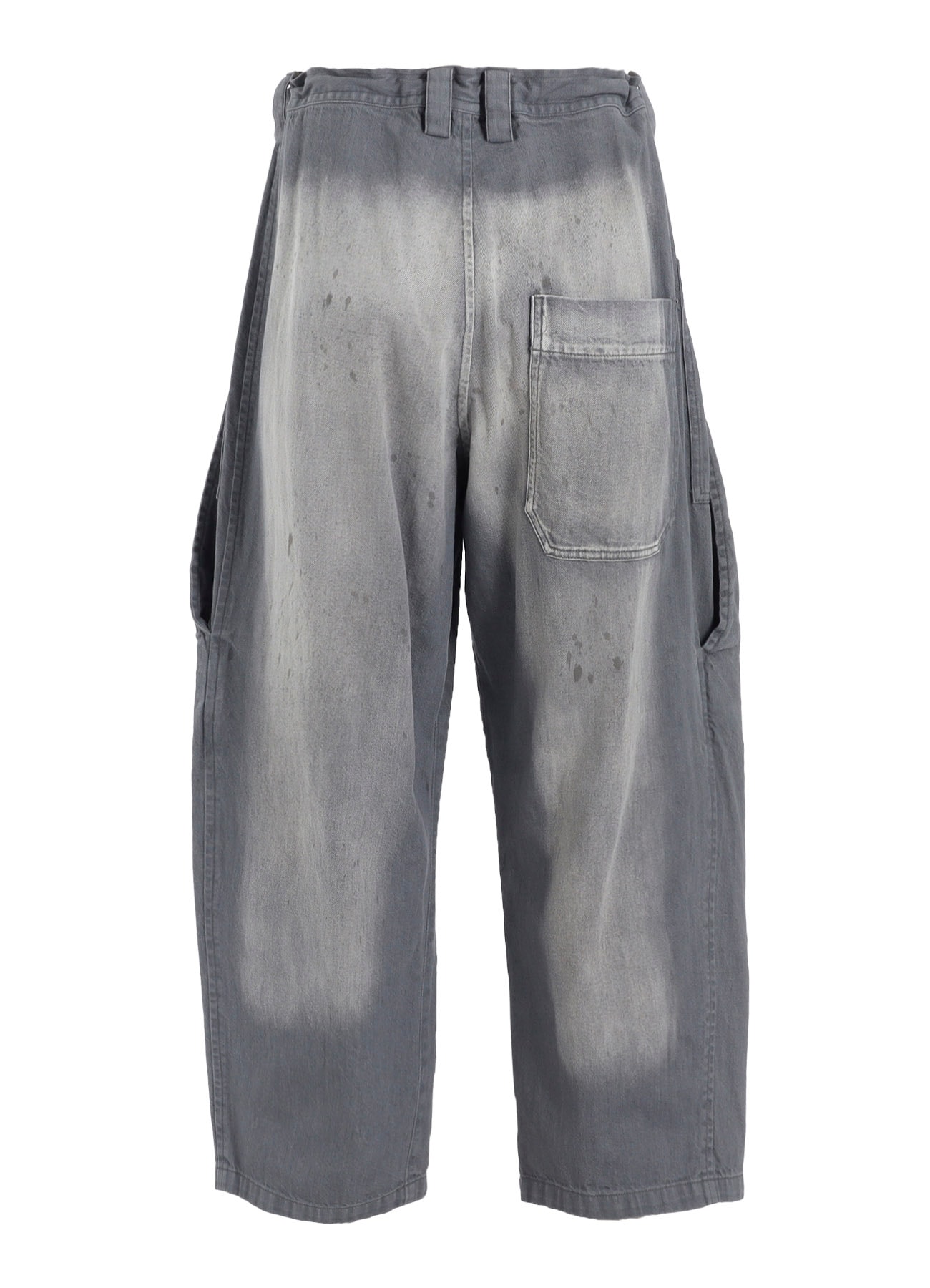 SPOTTED DENIM FRONT BIG POCKET PANTS