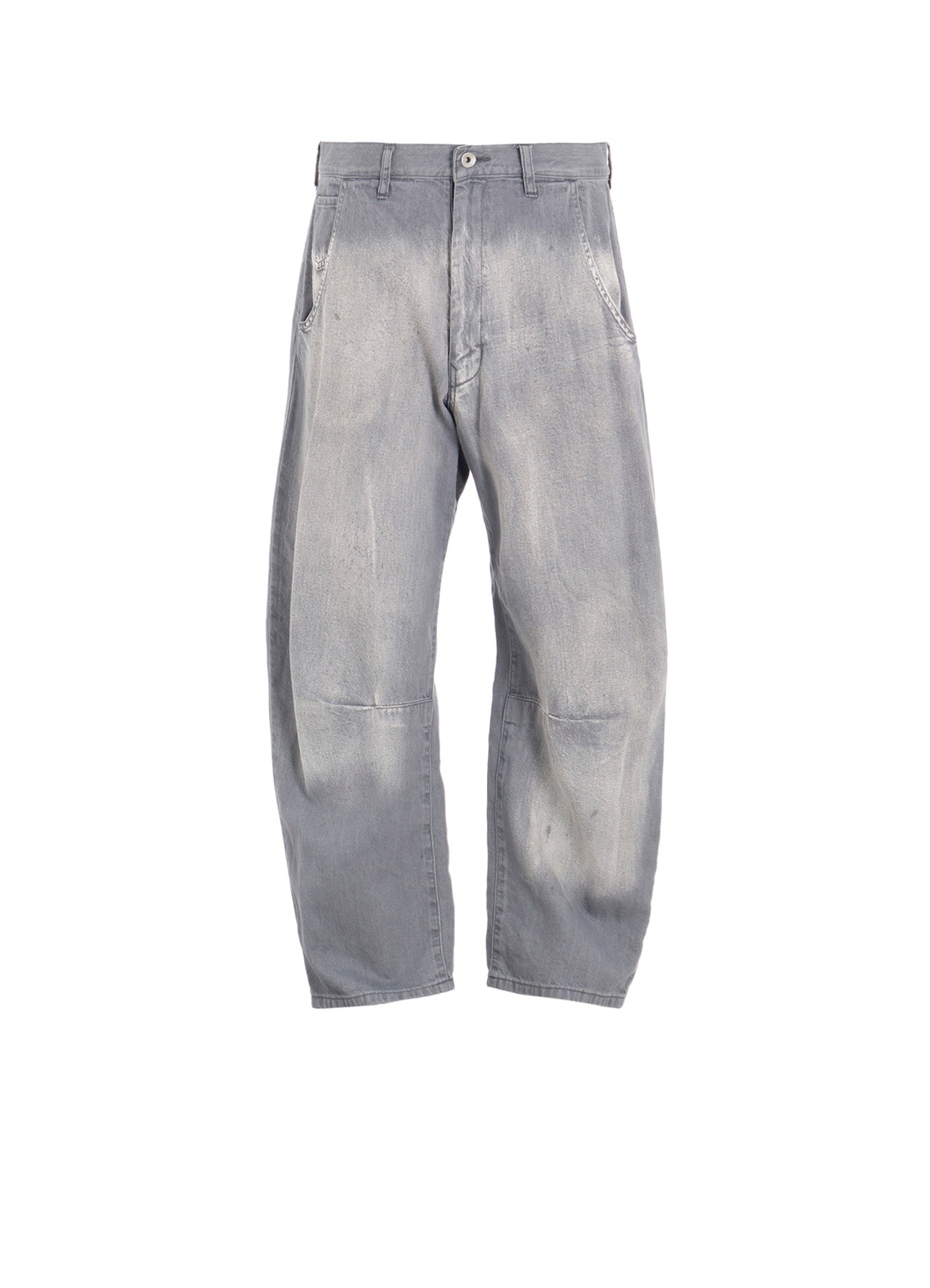 SPOTTED DENIM WIDE PANTS