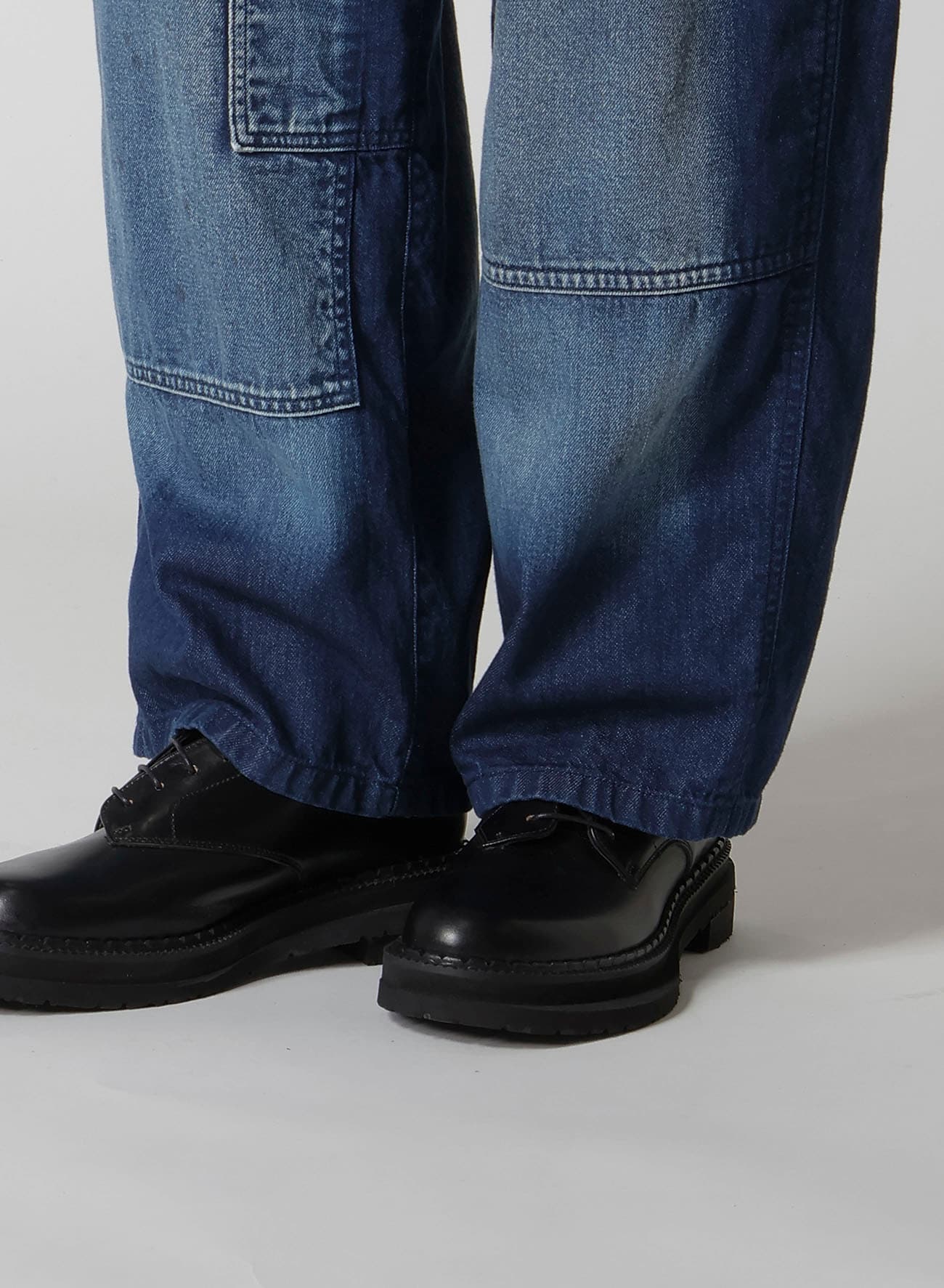 SPOTTED DENIM WORK PANTS