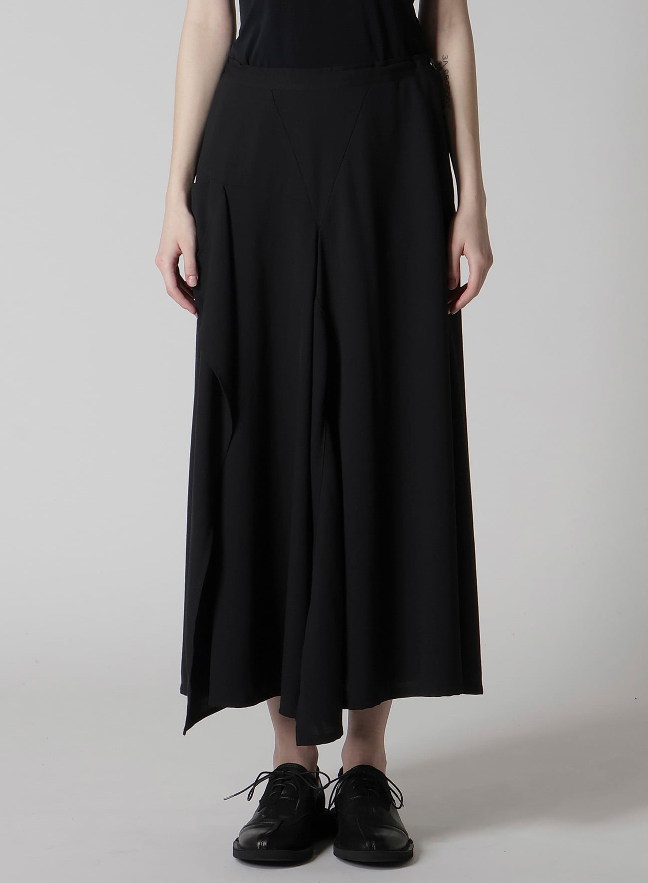 WOOL SERGE TRIANGLE GUSSET SKIRT