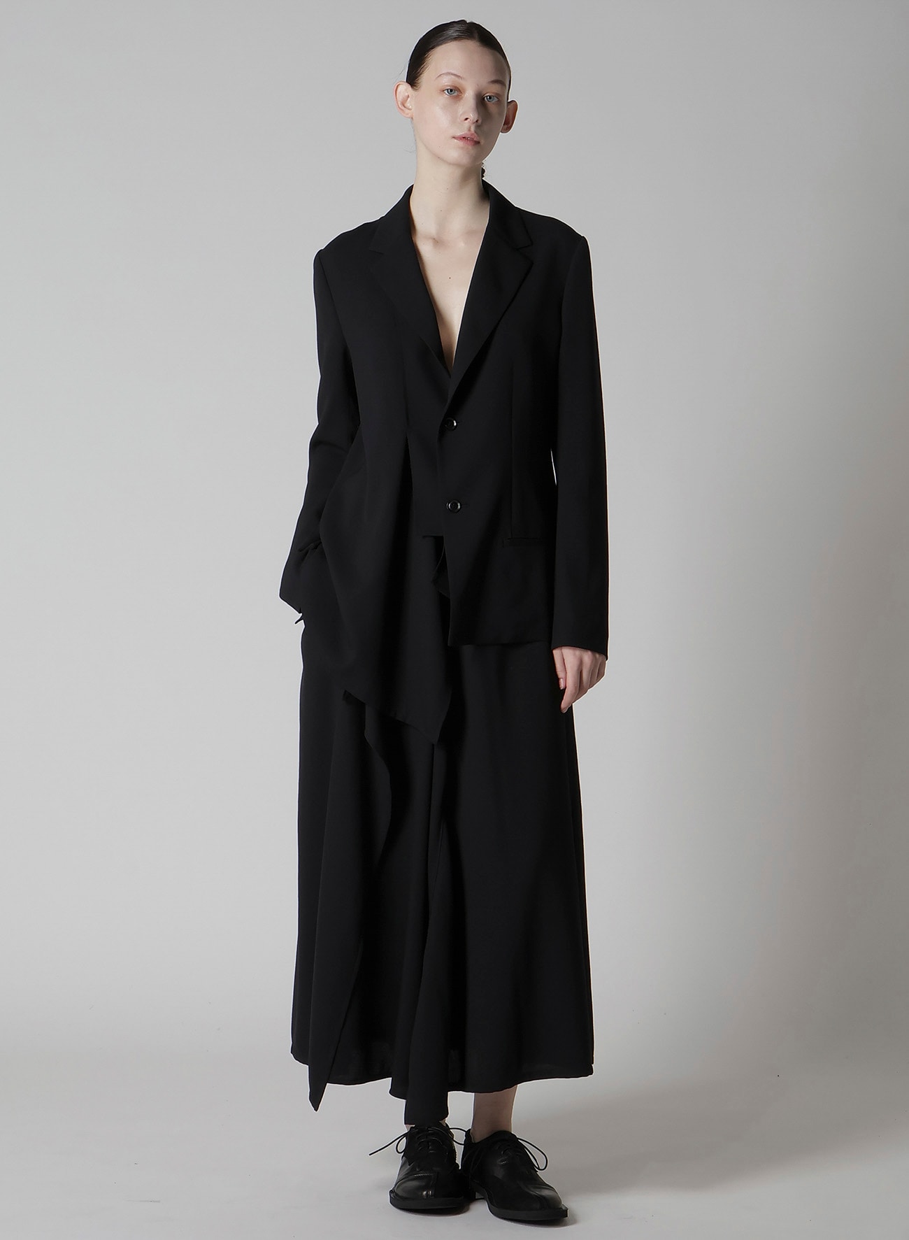WOOL SERGE TRIANGLE GUSSET SKIRT