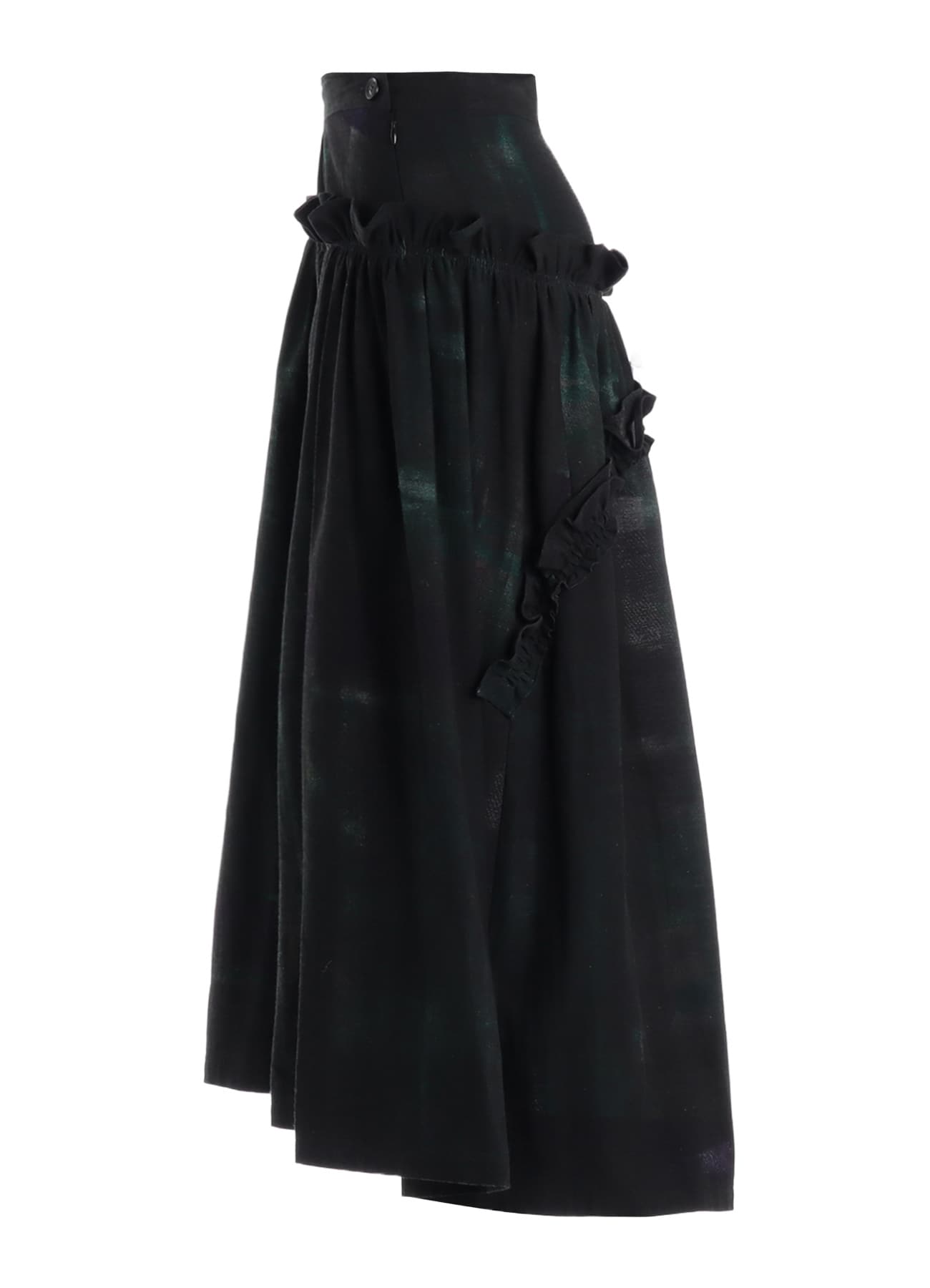 6OZ DENIM FRILL GATHERED SKIRT