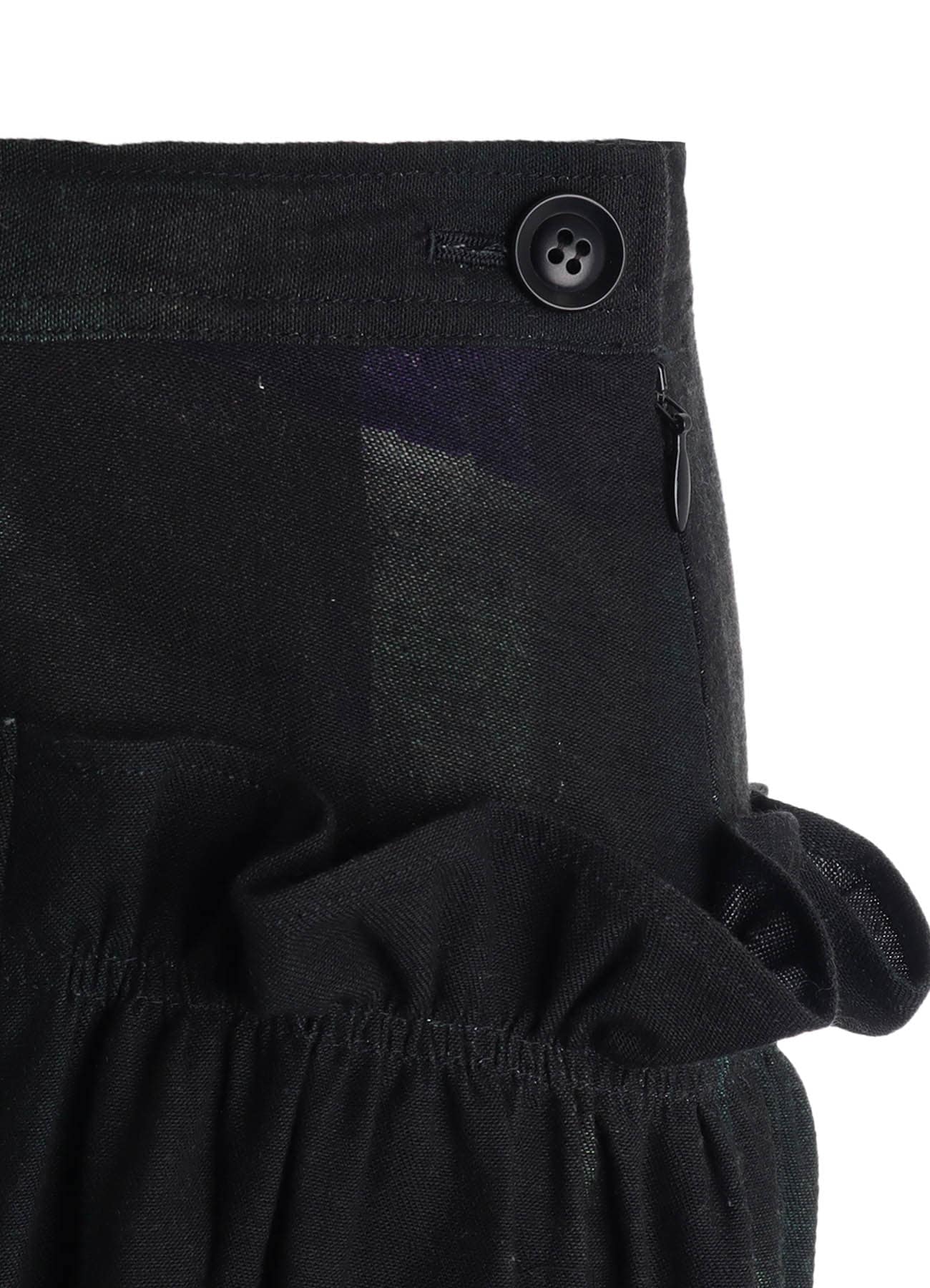 6OZ DENIM FRILL GATHERED SKIRT