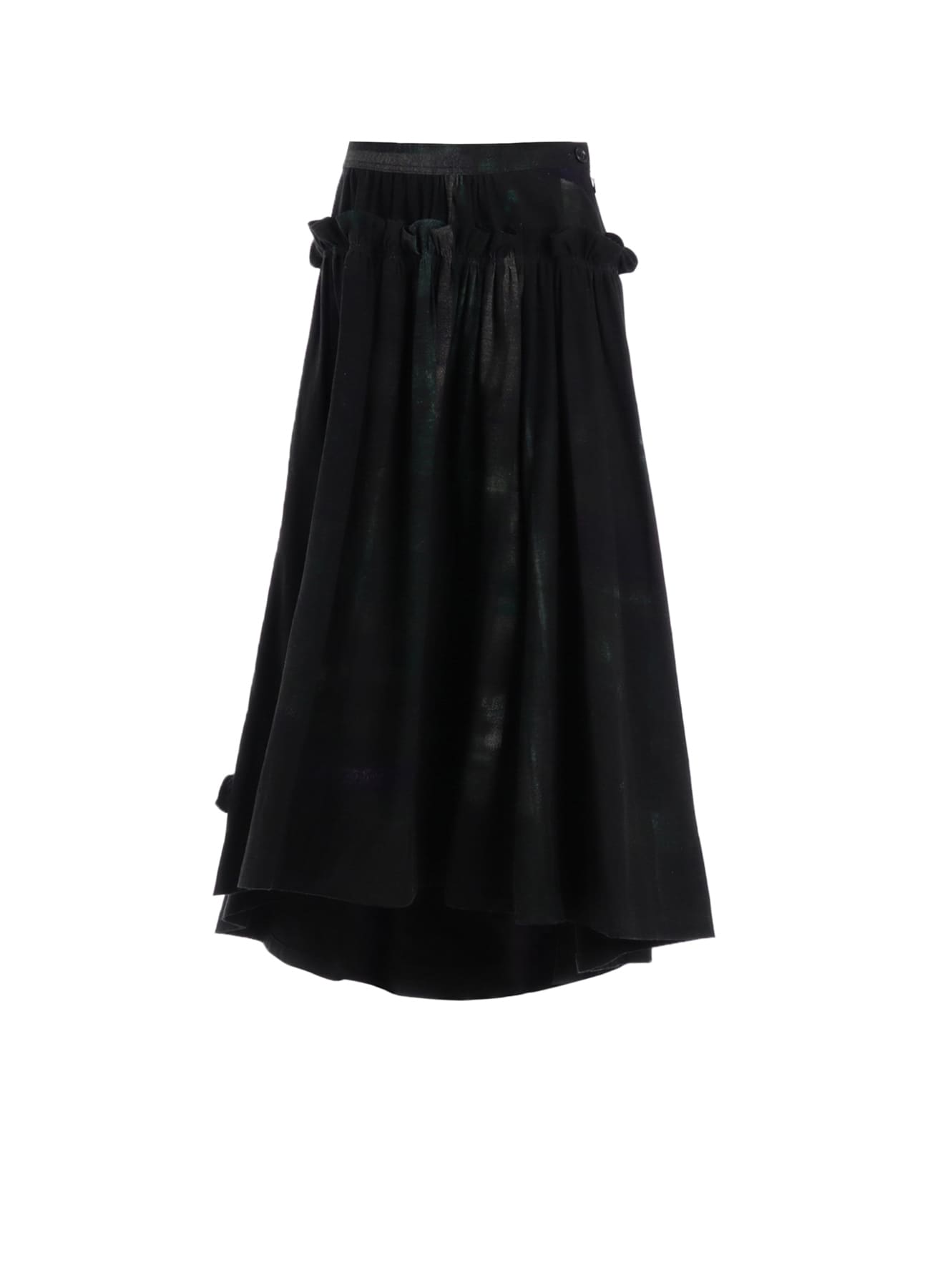 6OZ DENIM FRILL GATHERED SKIRT