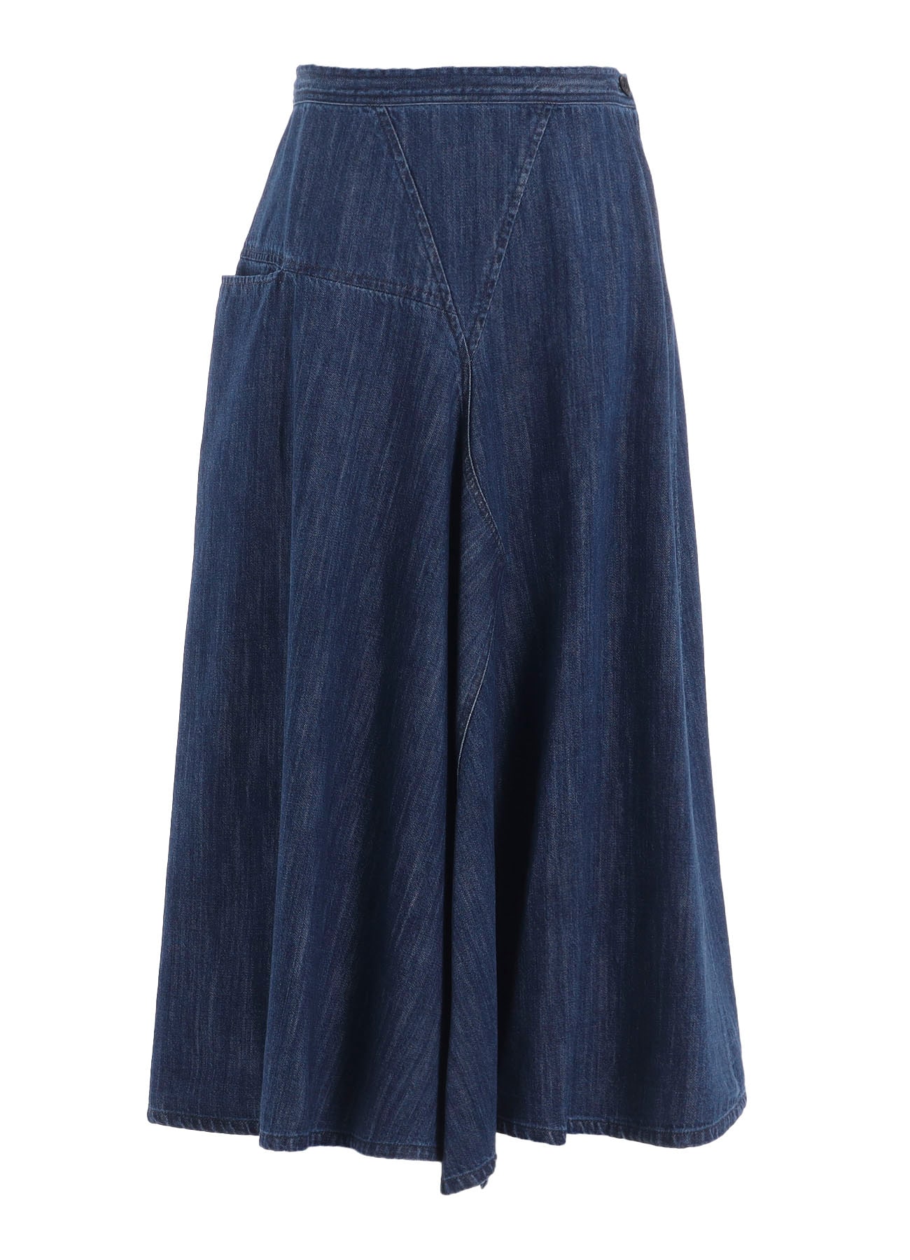 8OZ DENIM FRONT TRIANGLE GUSSET SKIRT