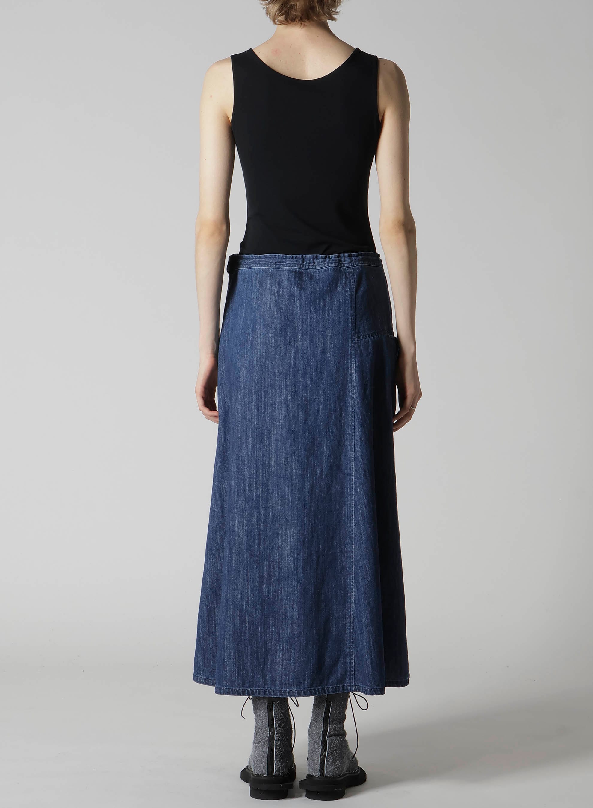 8OZ DENIM FRONT TRIANGLE GUSSET SKIRT