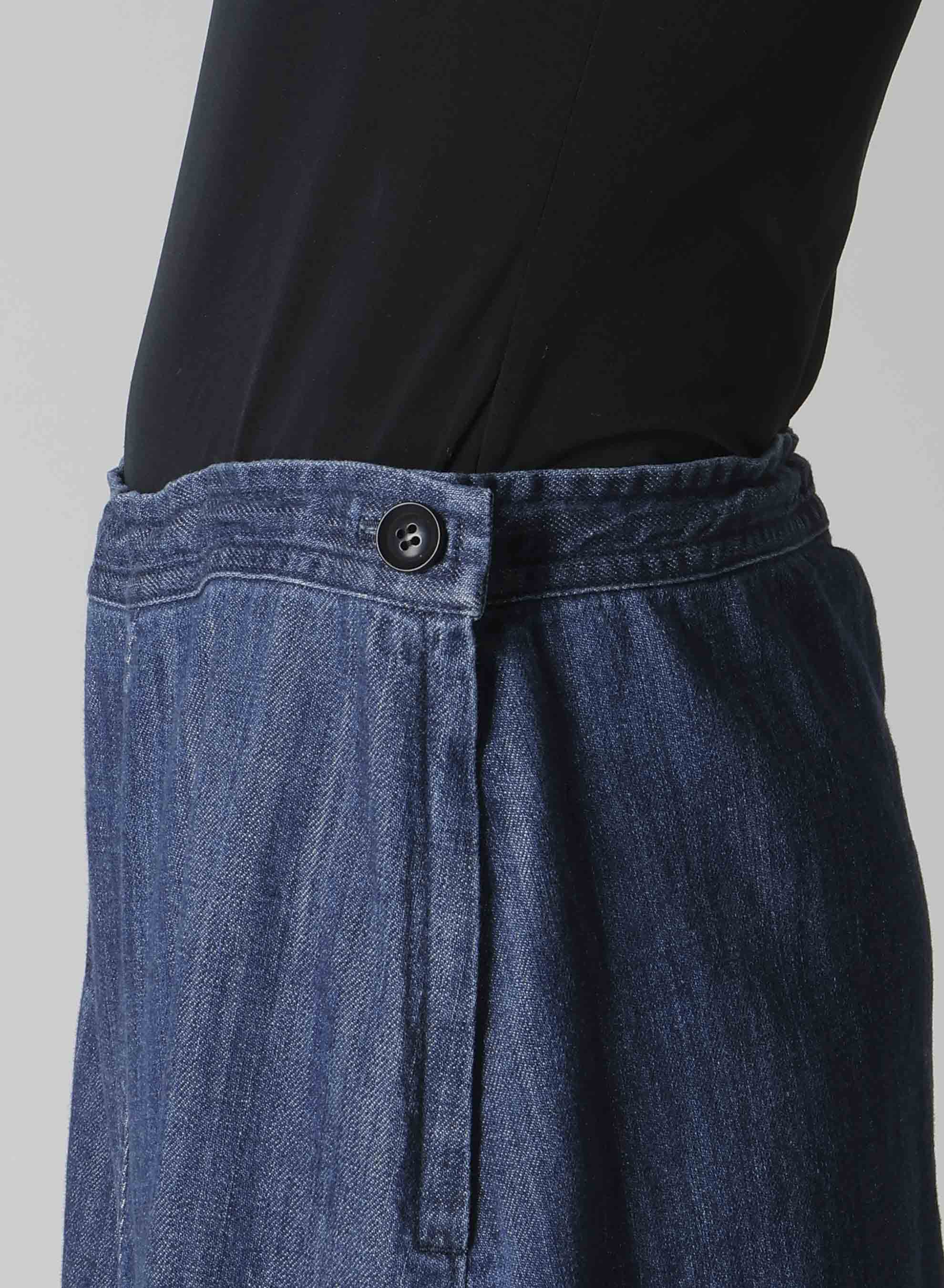 8OZ DENIM FRONT TRIANGLE GUSSET SKIRT