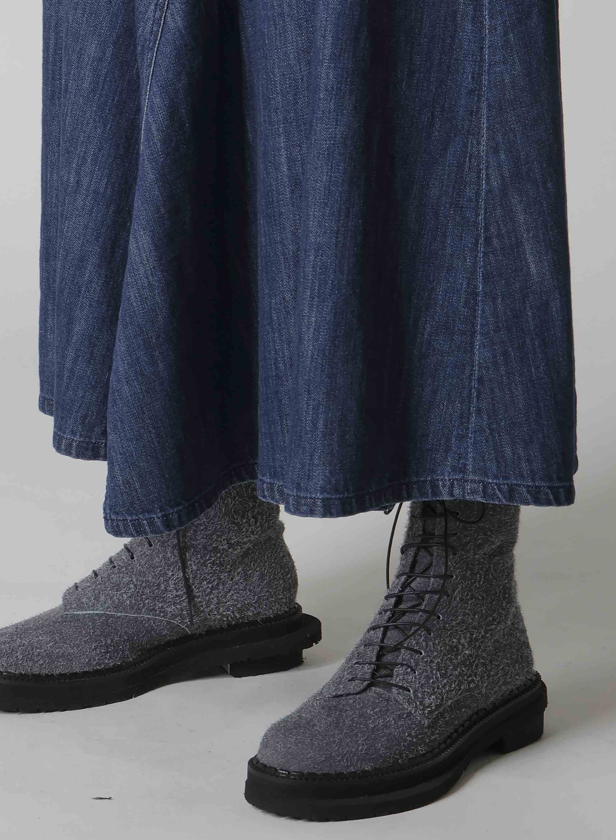 8OZ DENIM FRONT TRIANGLE GUSSET SKIRT