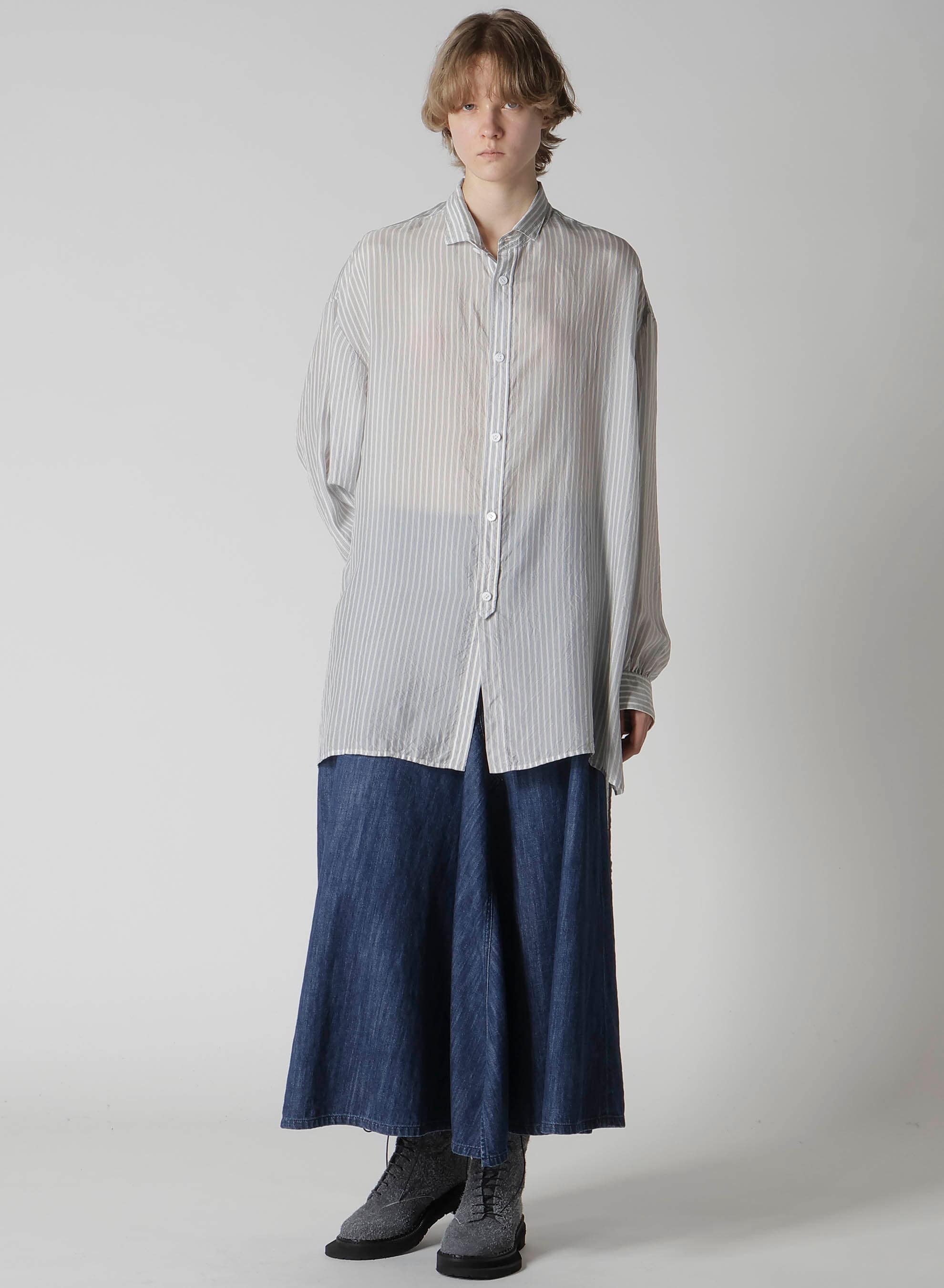 8OZ DENIM FRONT TRIANGLE GUSSET SKIRT