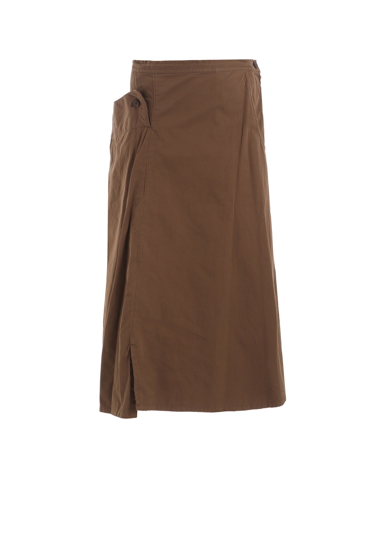 COTTON TWILL GARMENT DYE RIGHT BIG BELT SKIRT