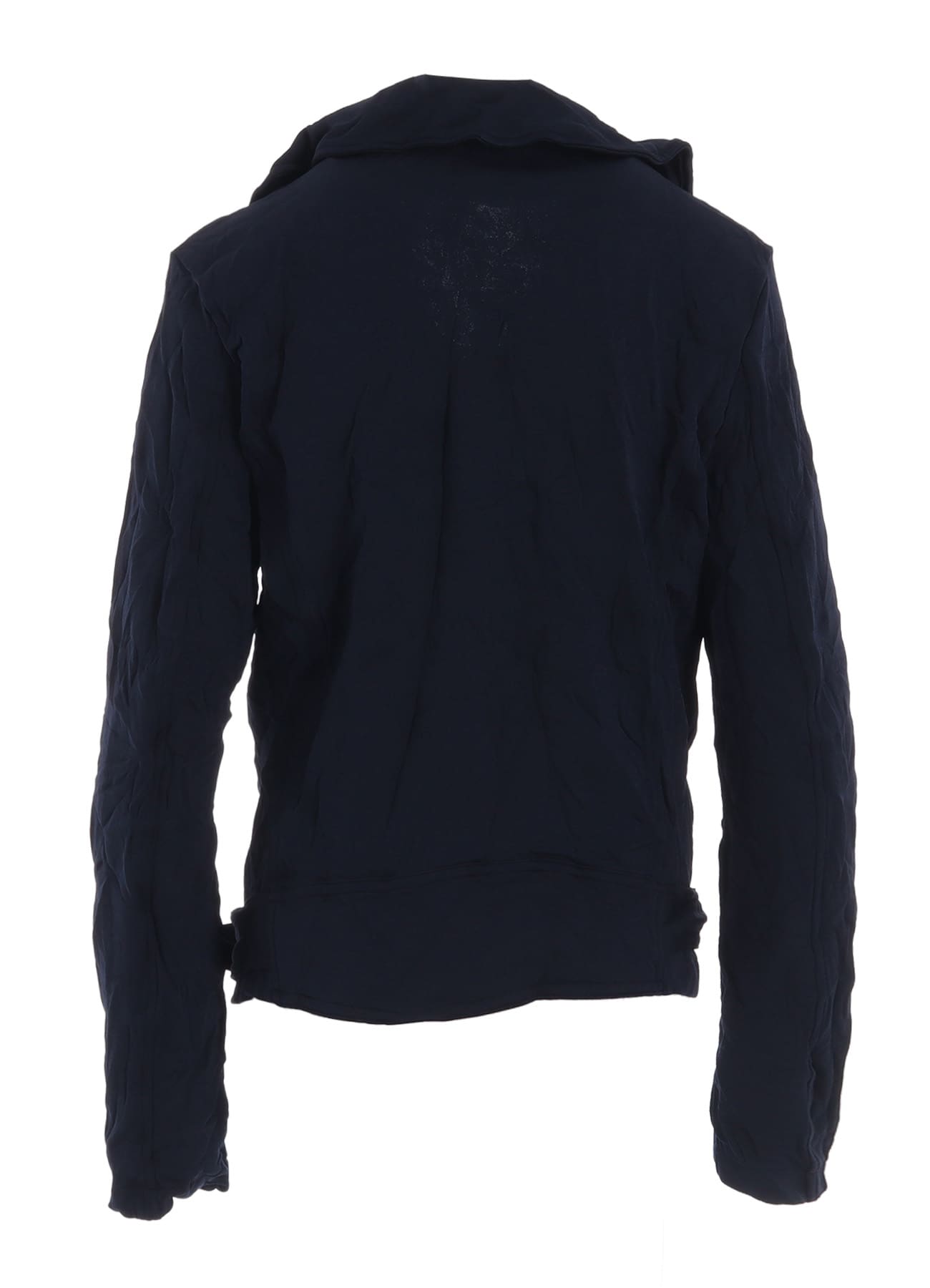 WRINKLE-EFFECT MOTO JACKET