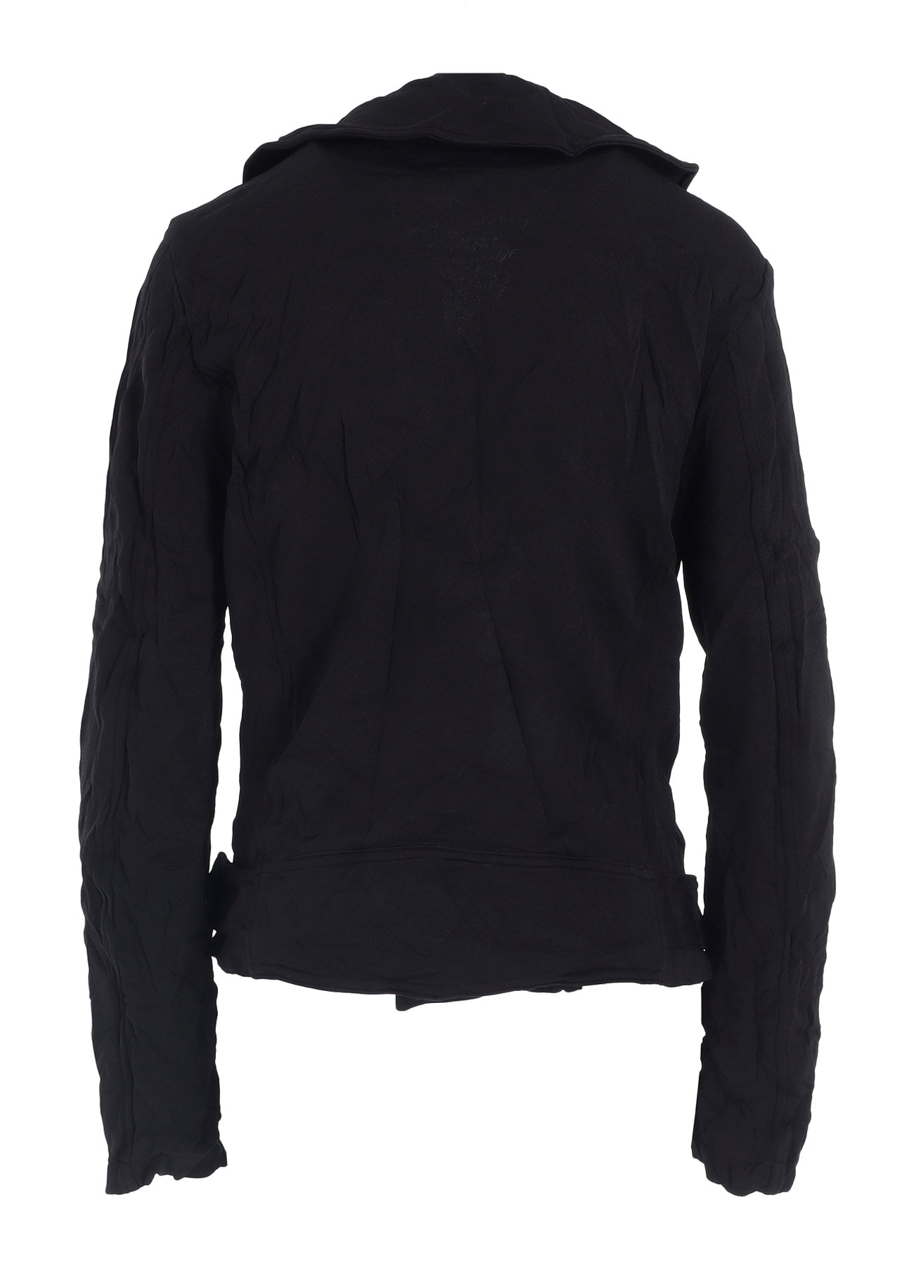 WRINKLE-EFFECT MOTO JACKET