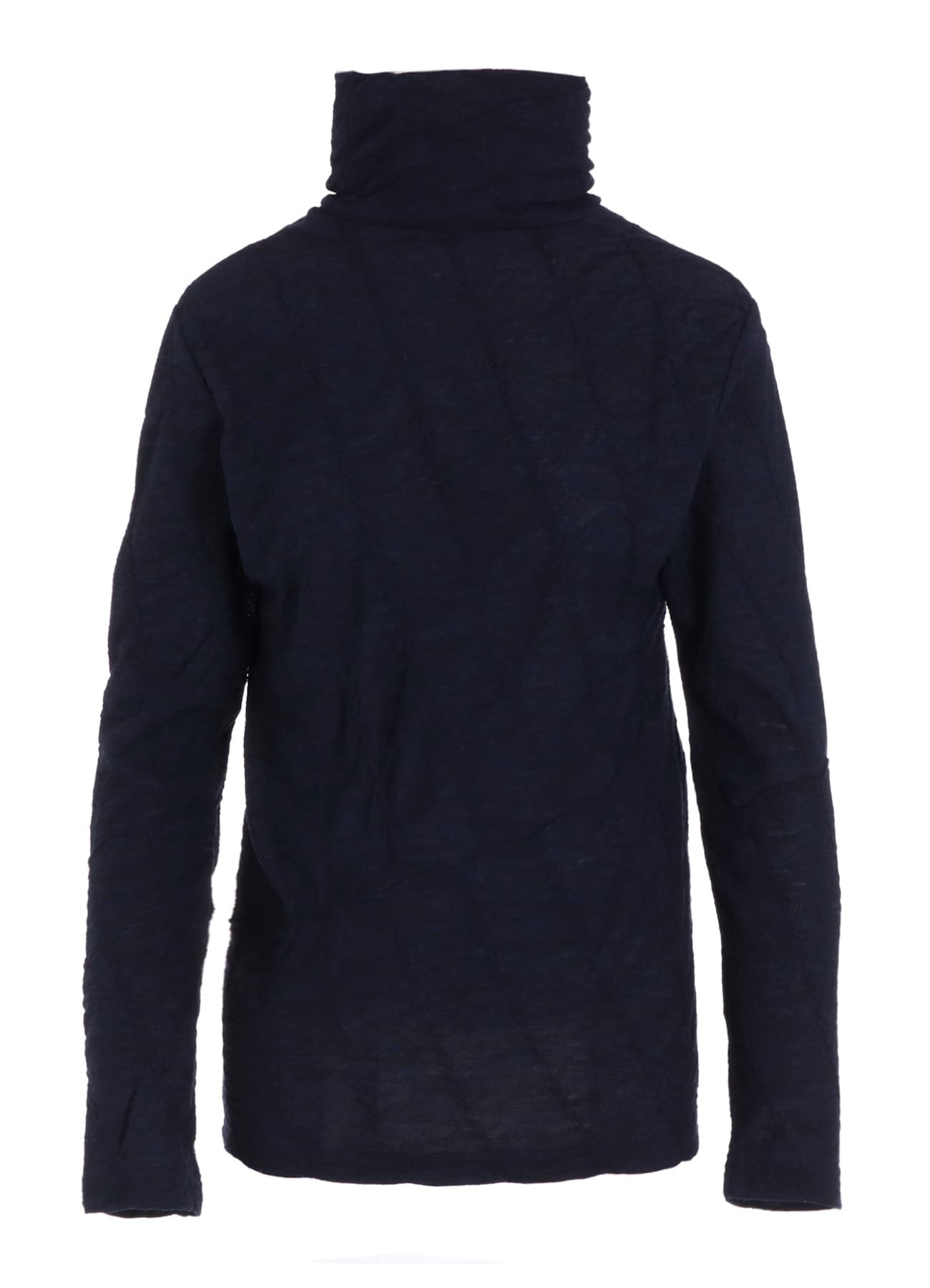 TUCKED DIAGONAL CABLE JQ HIGH NECK LONG T