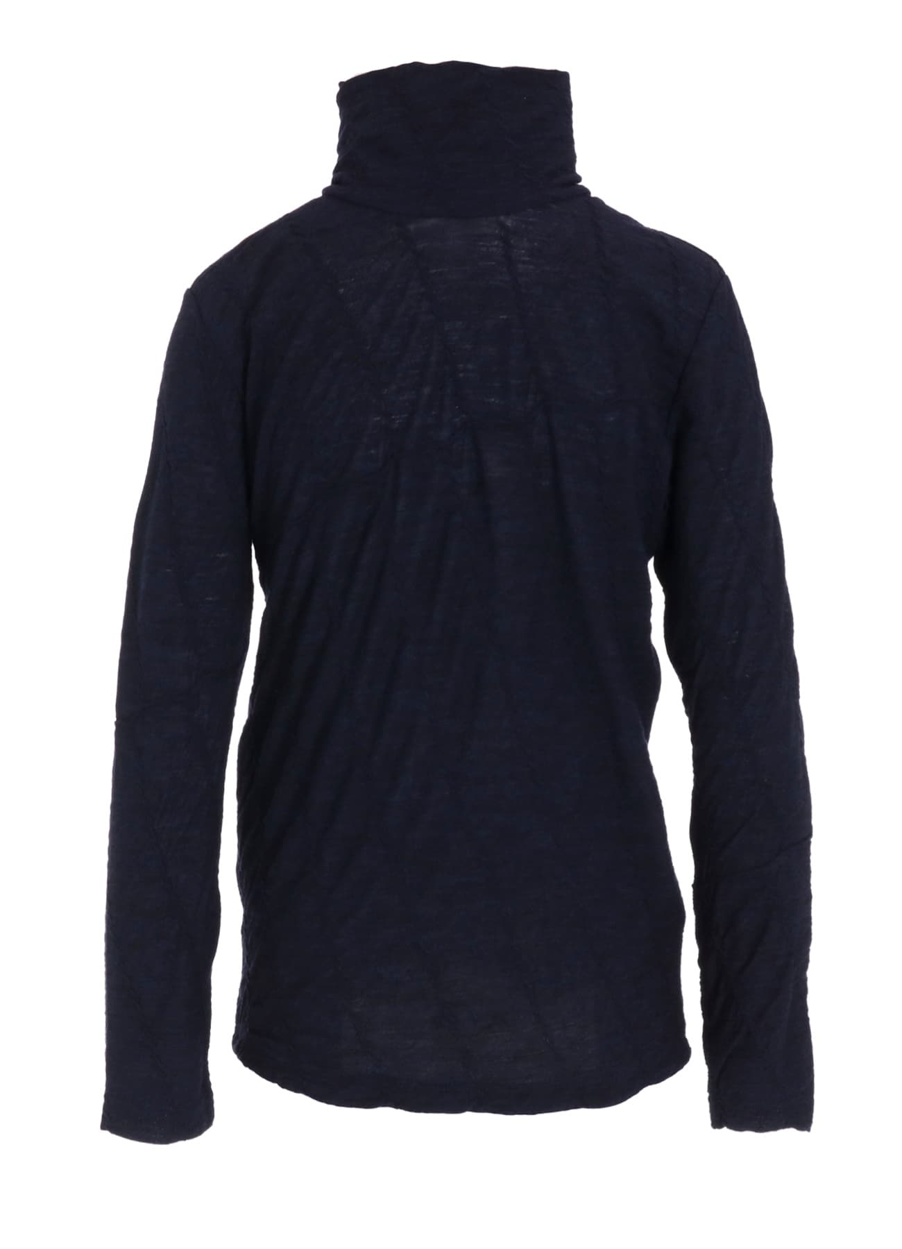 TUCKED DIAGONAL CABLE JQ HIGH NECK LONG T