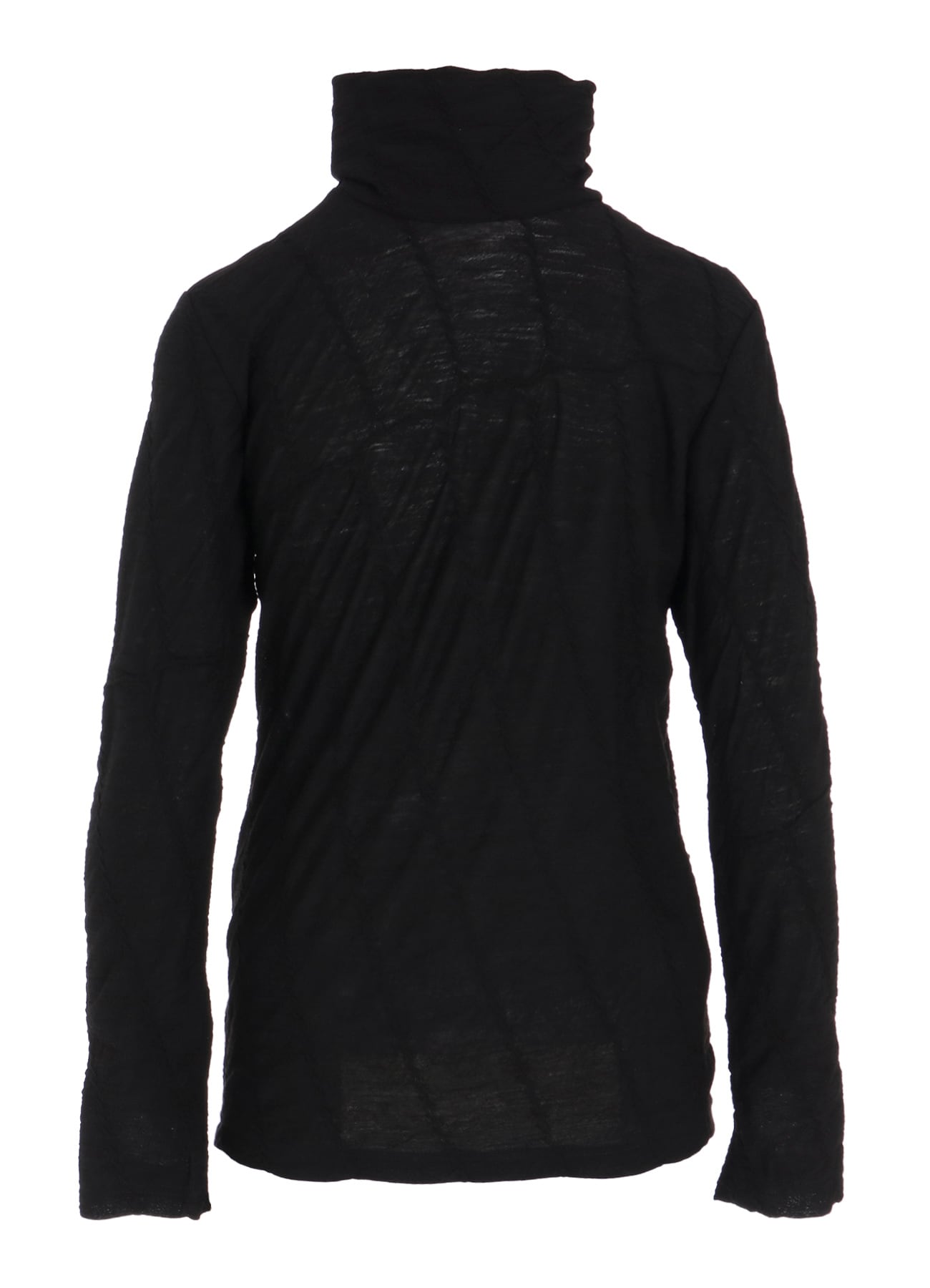 TUCKED DIAGONAL CABLE JQ HIGH NECK LONG T