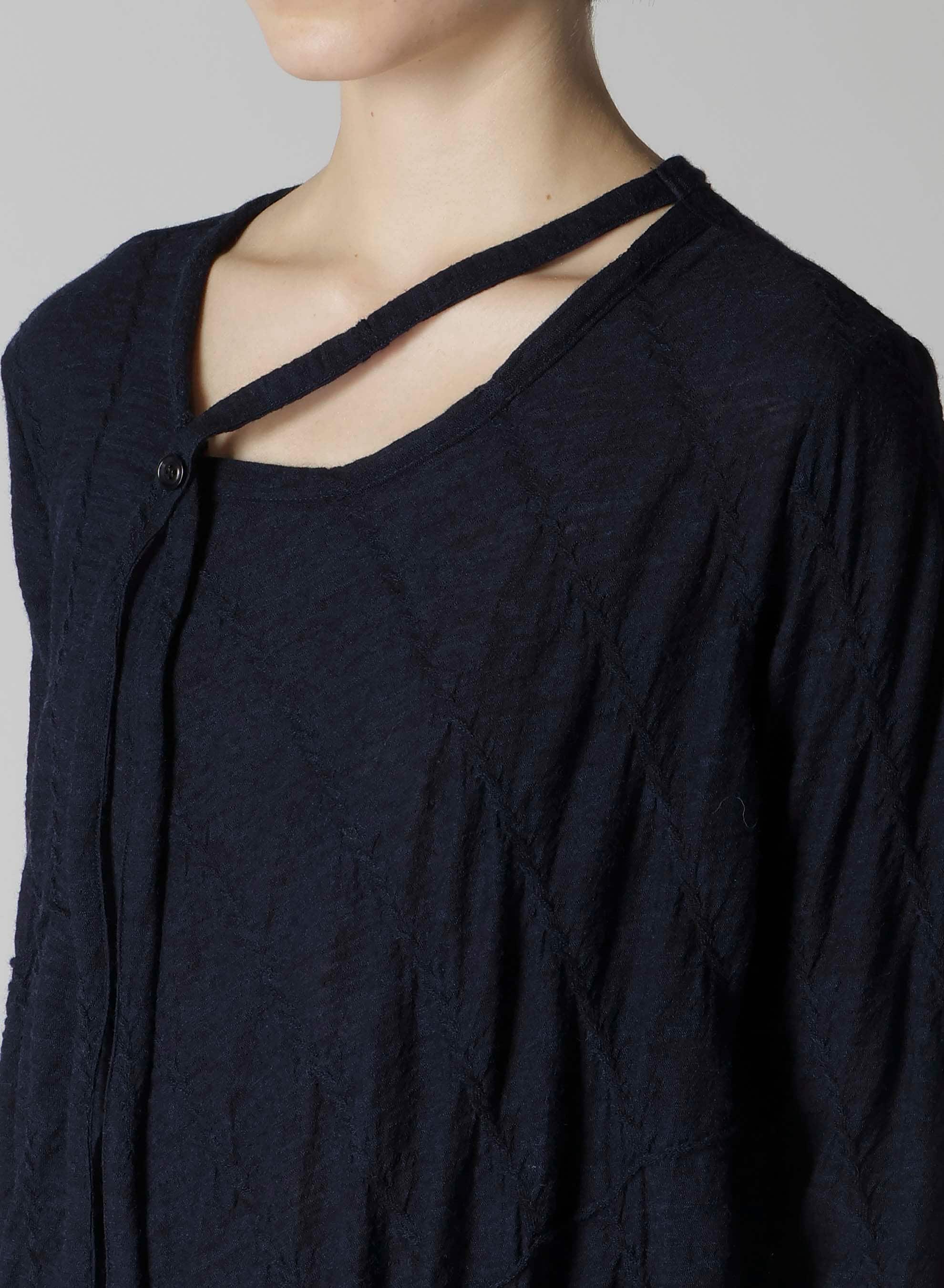 DIAGONAL CABLE JQ STRING COLLAR LONG T