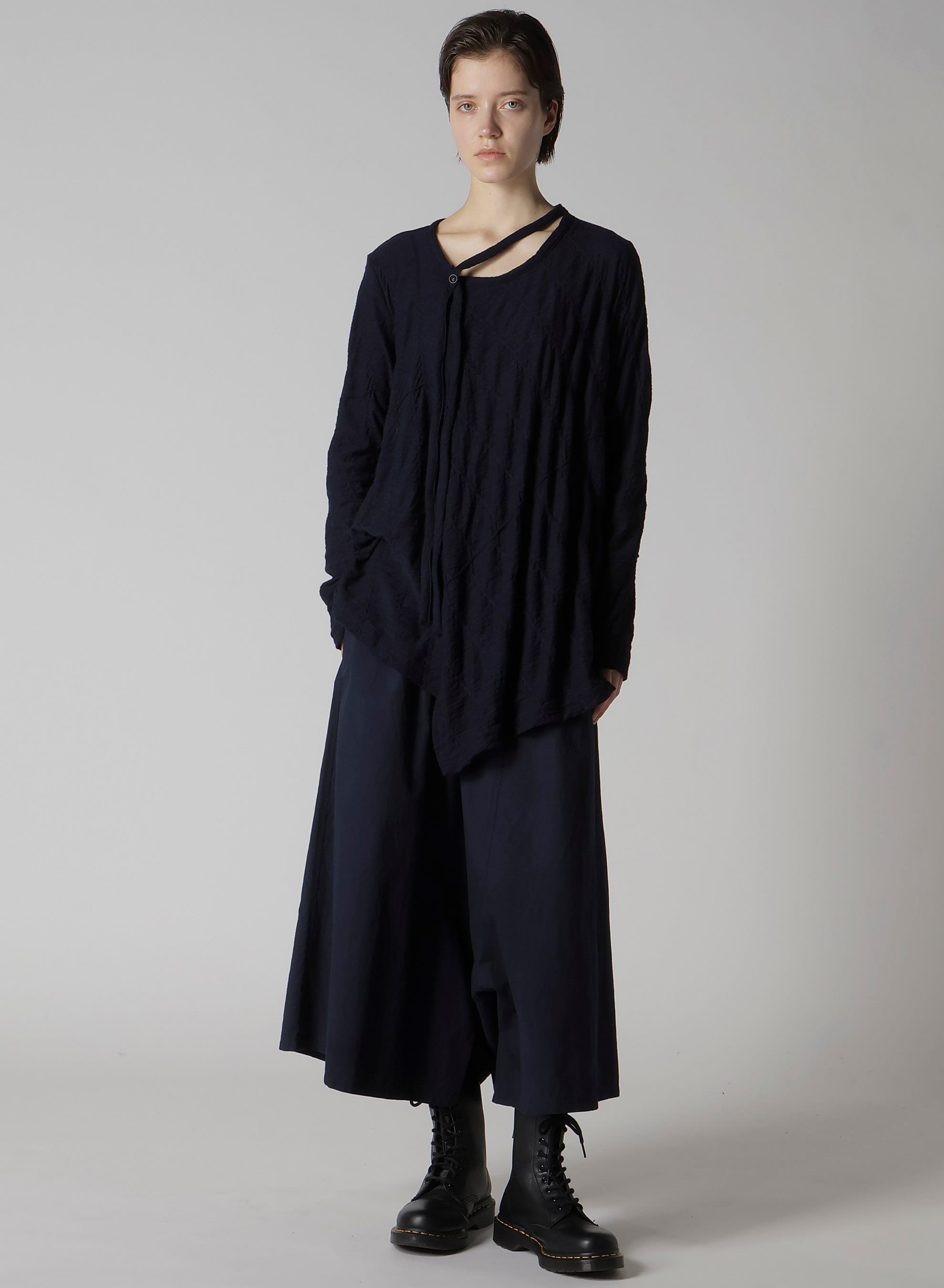 DIAGONAL CABLE JQ STRING COLLAR LONG T