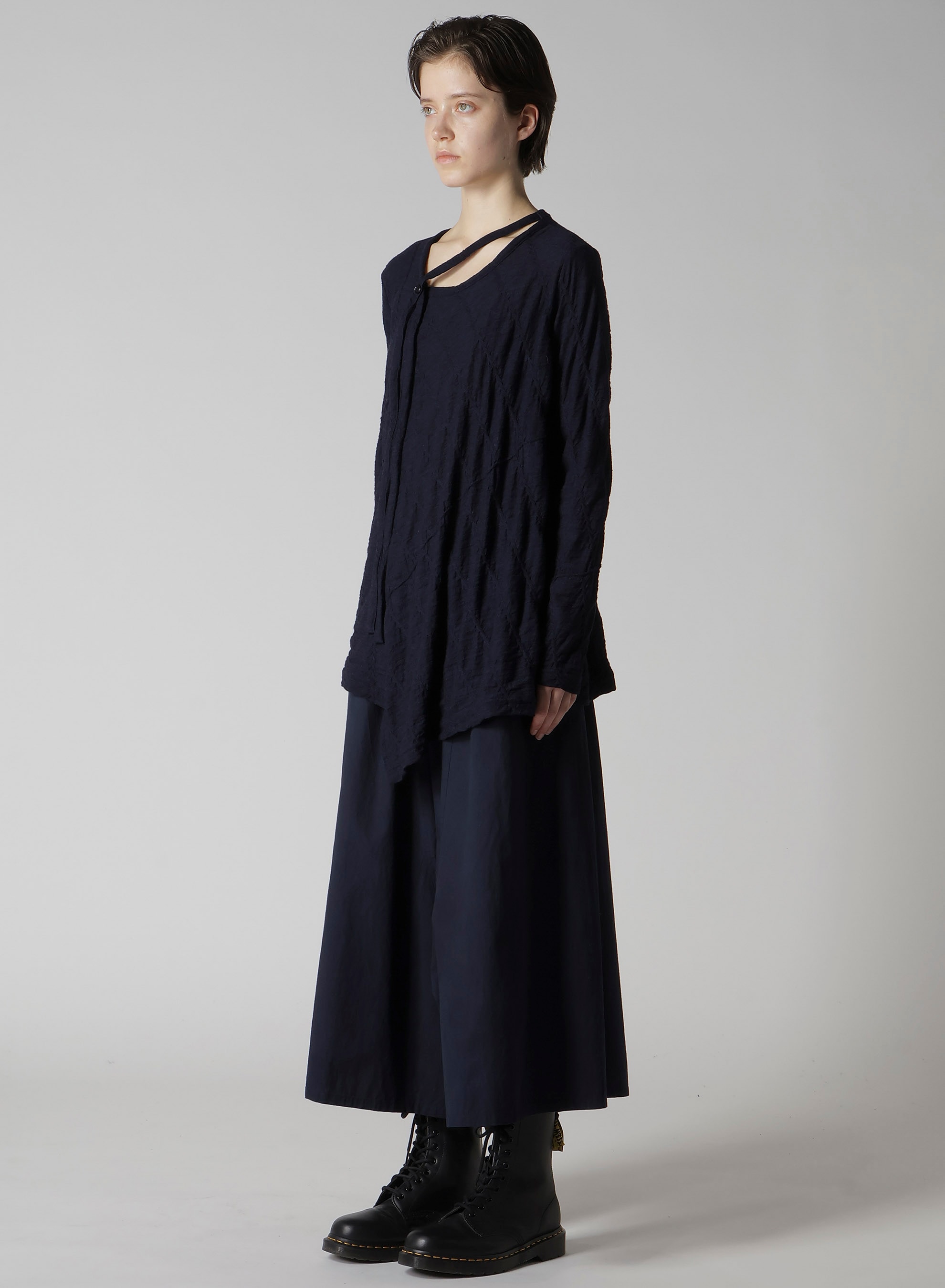 DIAGONAL CABLE JQ STRING COLLAR LONG T