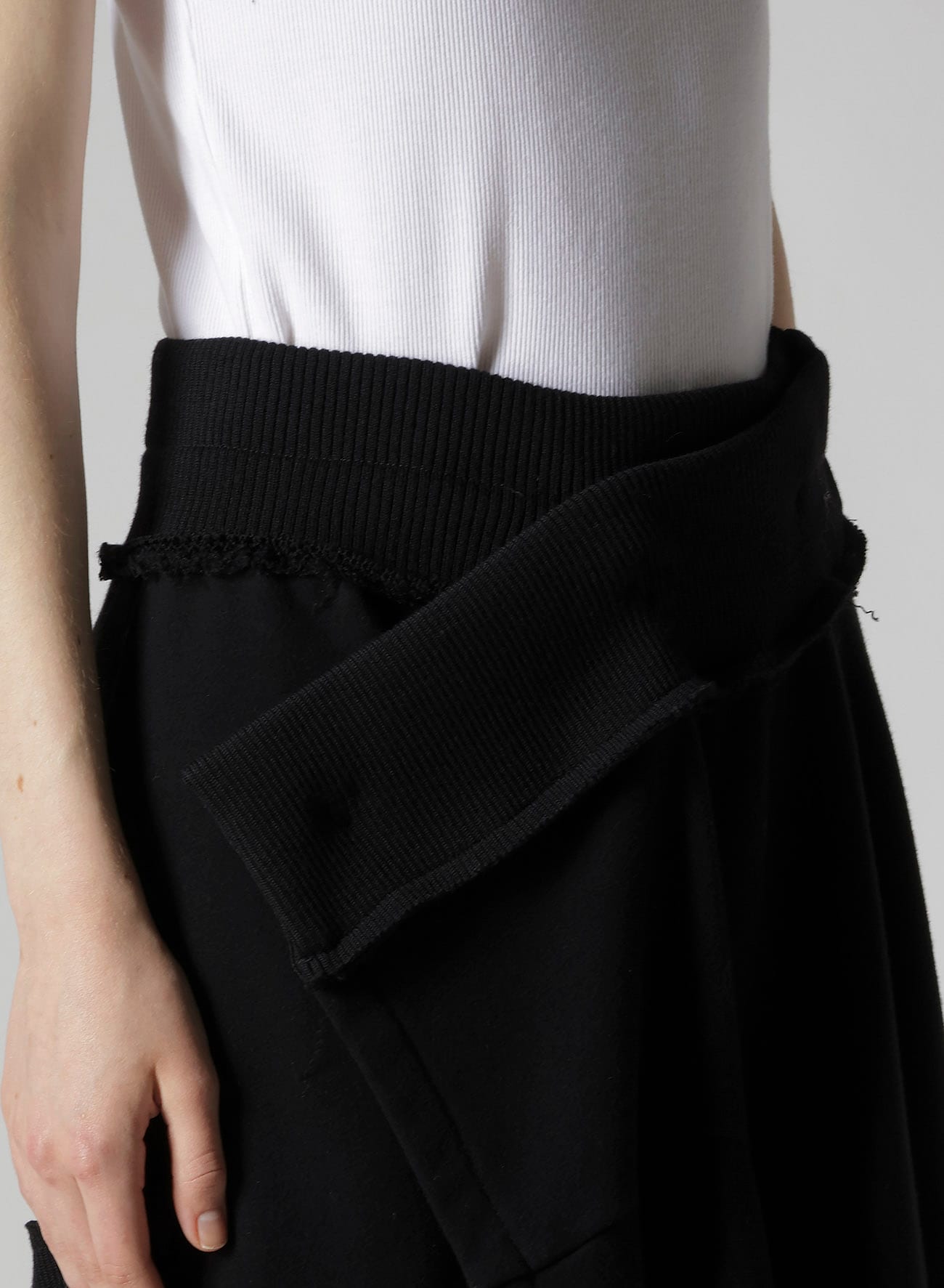 SOFT FRENCHTERRY WRAP STYLE SKIRT