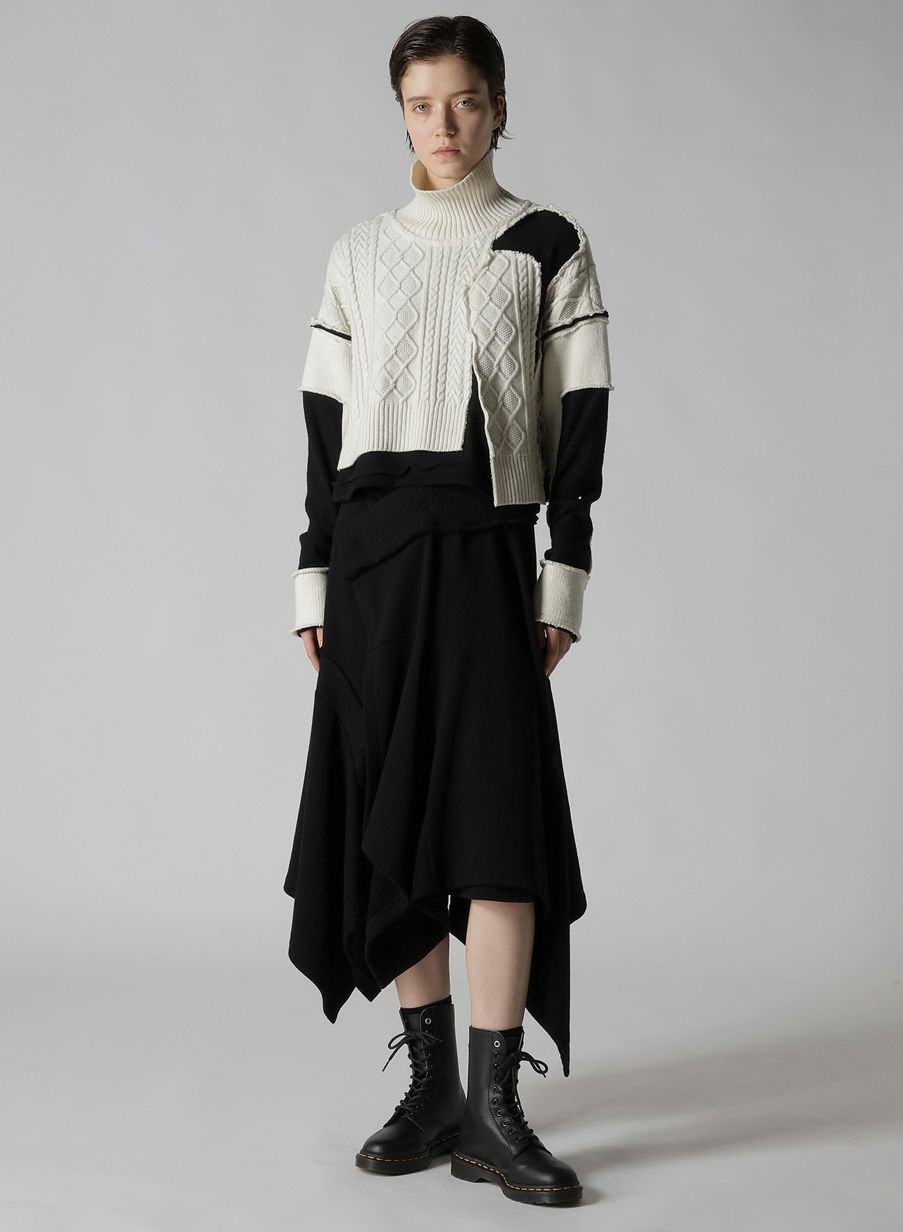 SOFT FRENCHTERRY WRAP STYLE SKIRT