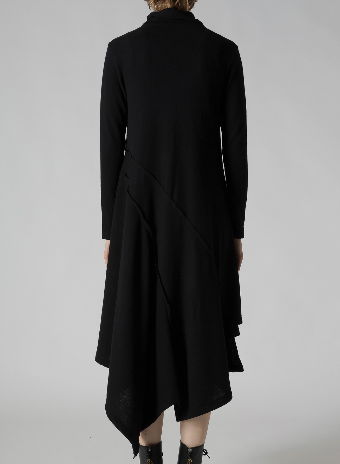 W/NY JERSEY DOUBLE LAYER DRESS
