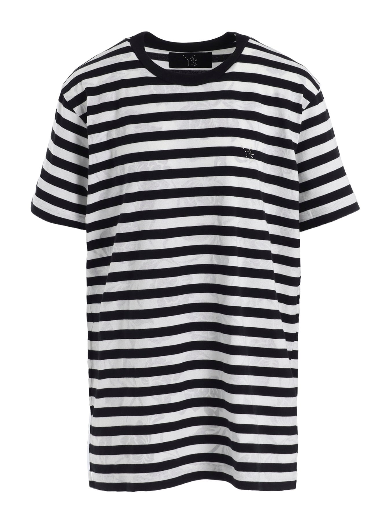 FLOWER PRINT/STRIPE Y'S STITCH T