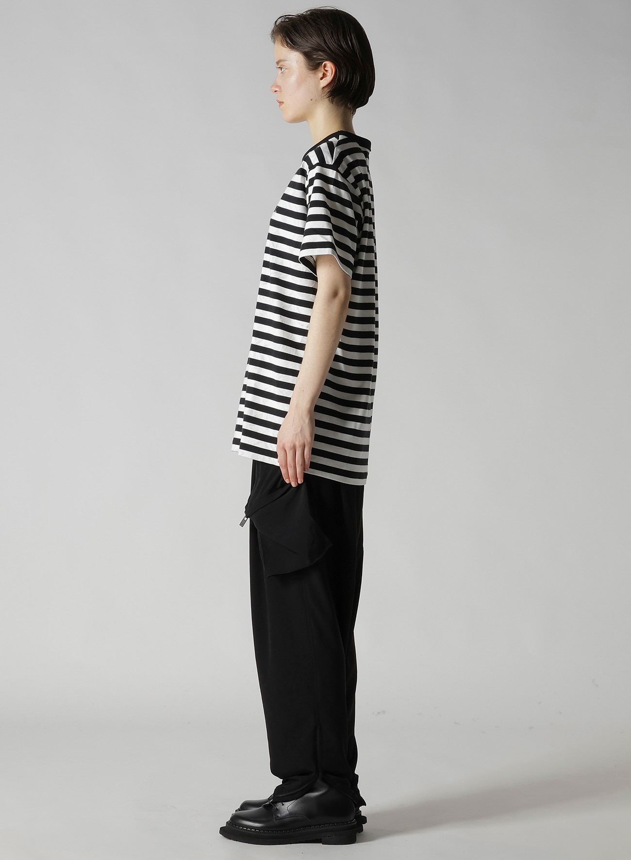 FLOWER PRINT/STRIPE Y'S STITCH T