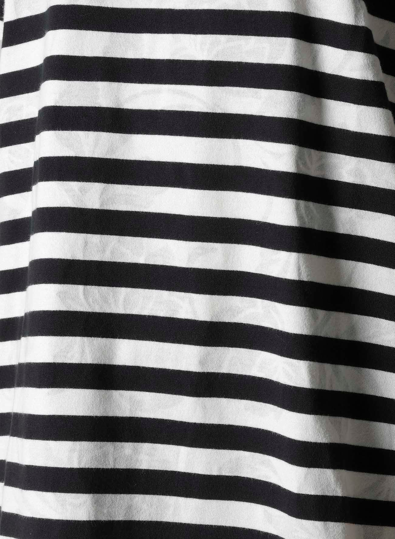 FLOWER PRINT/STRIPE Y'S STITCH T