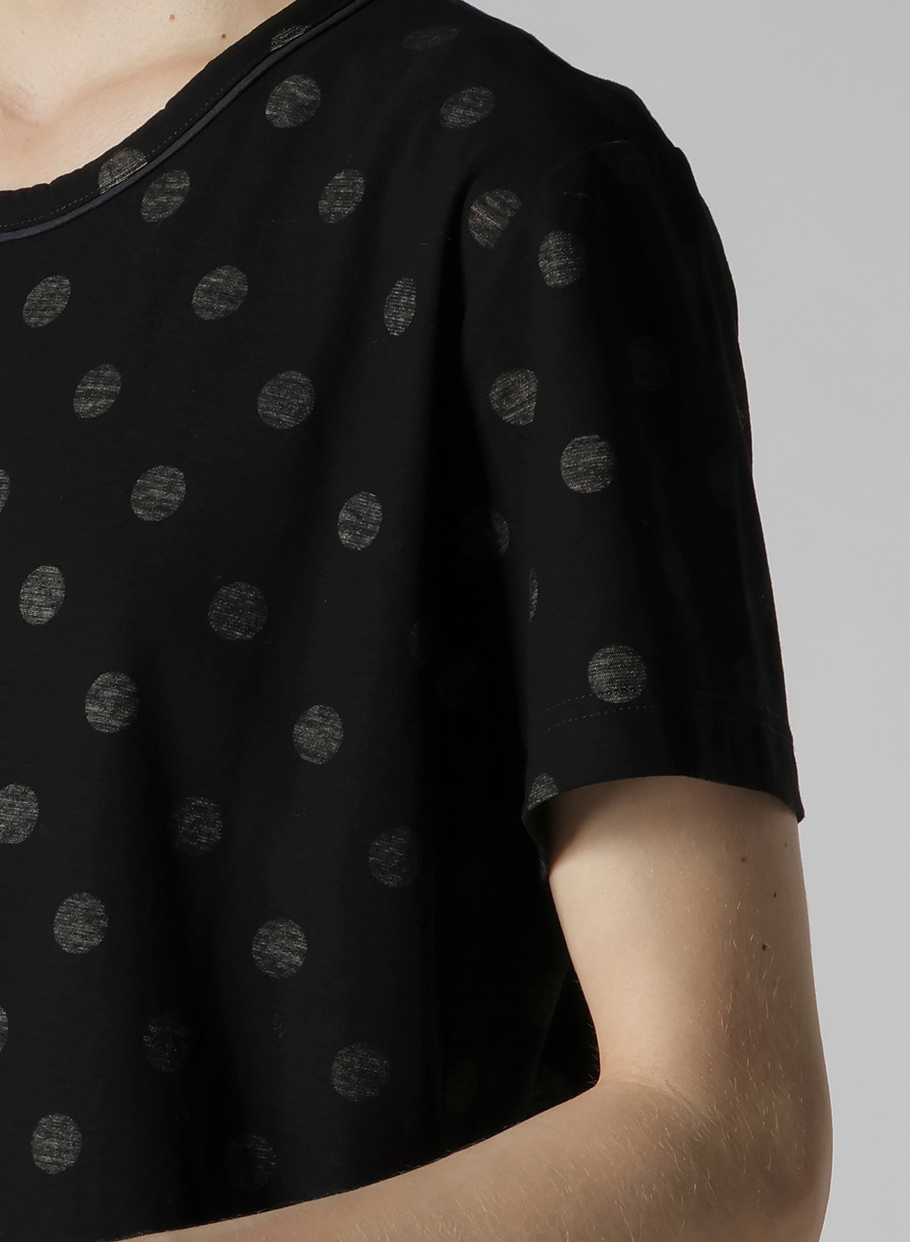 POLKA DOT Y'S STITCH T(S Black): Y's｜THE SHOP YOHJI YAMAMOTO