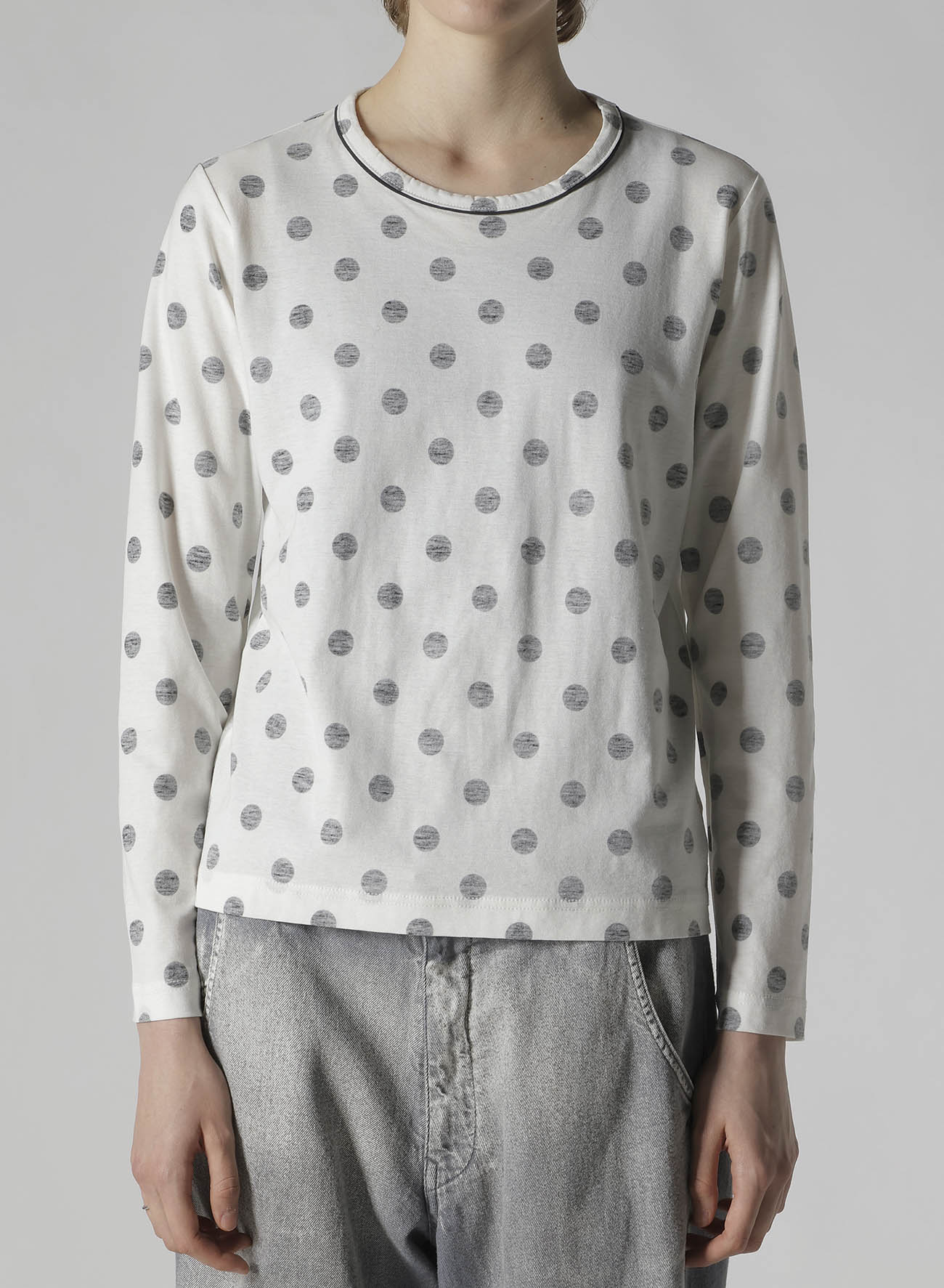 POLKA DOT Y'S STITCH LONG SLEEVE T
