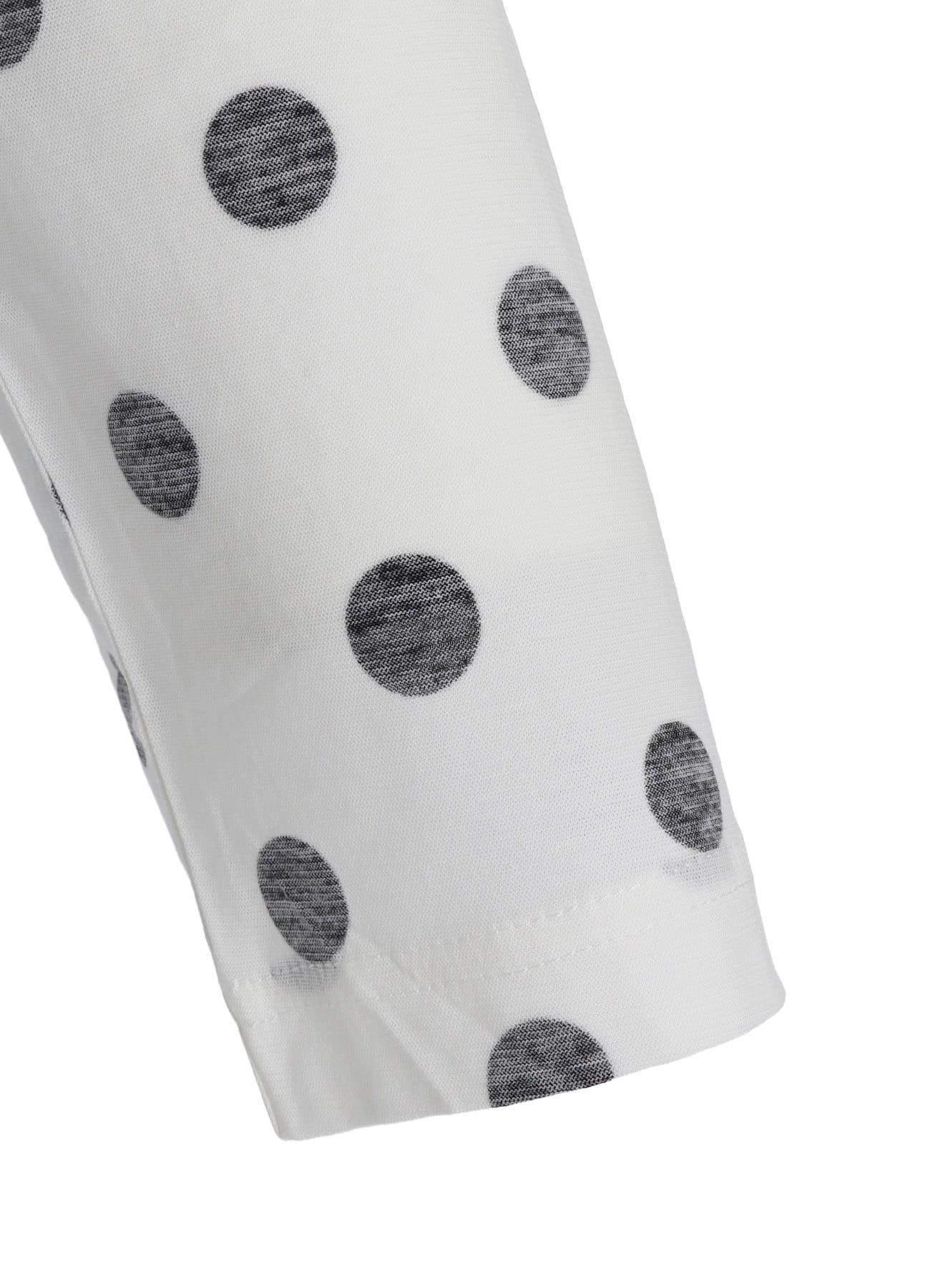 POLKA DOT Y'S STITCH LONGSLEEVE BIG T(L Off White): Y's｜THE