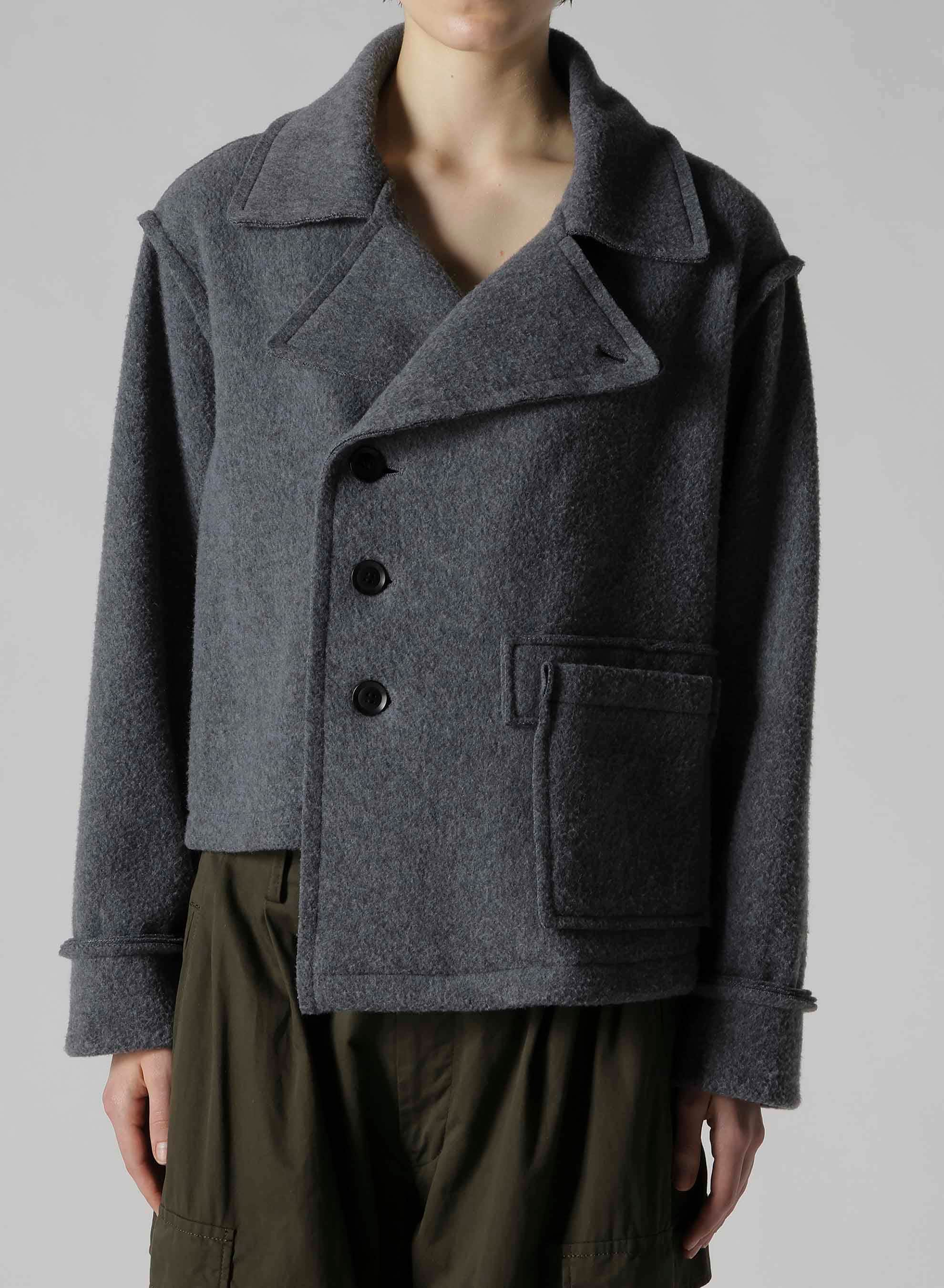 W/NY BOILED WOOL/FLEECE H-SHORT J