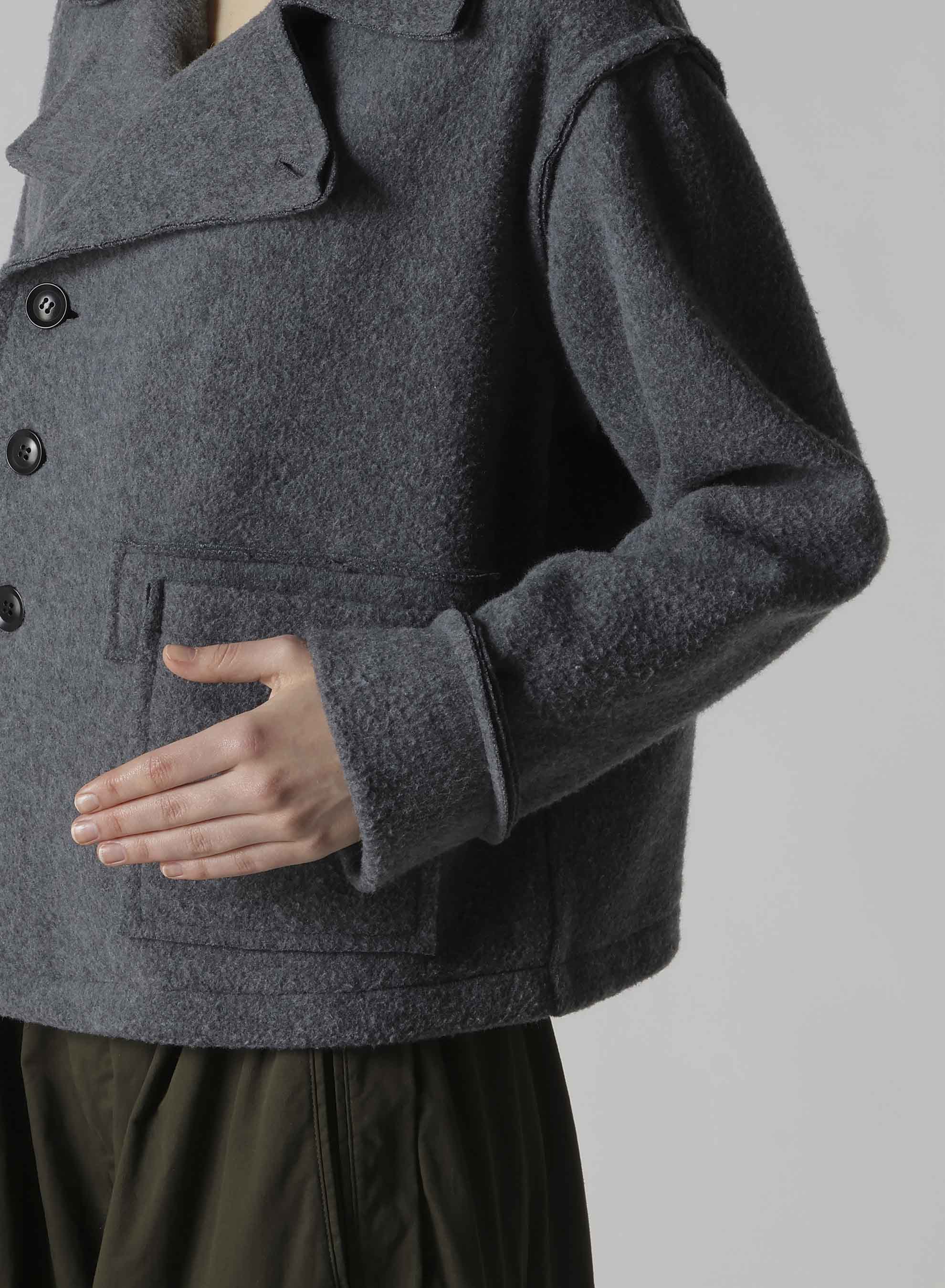 W/NY BOILED WOOL/FLEECE H-SHORT J