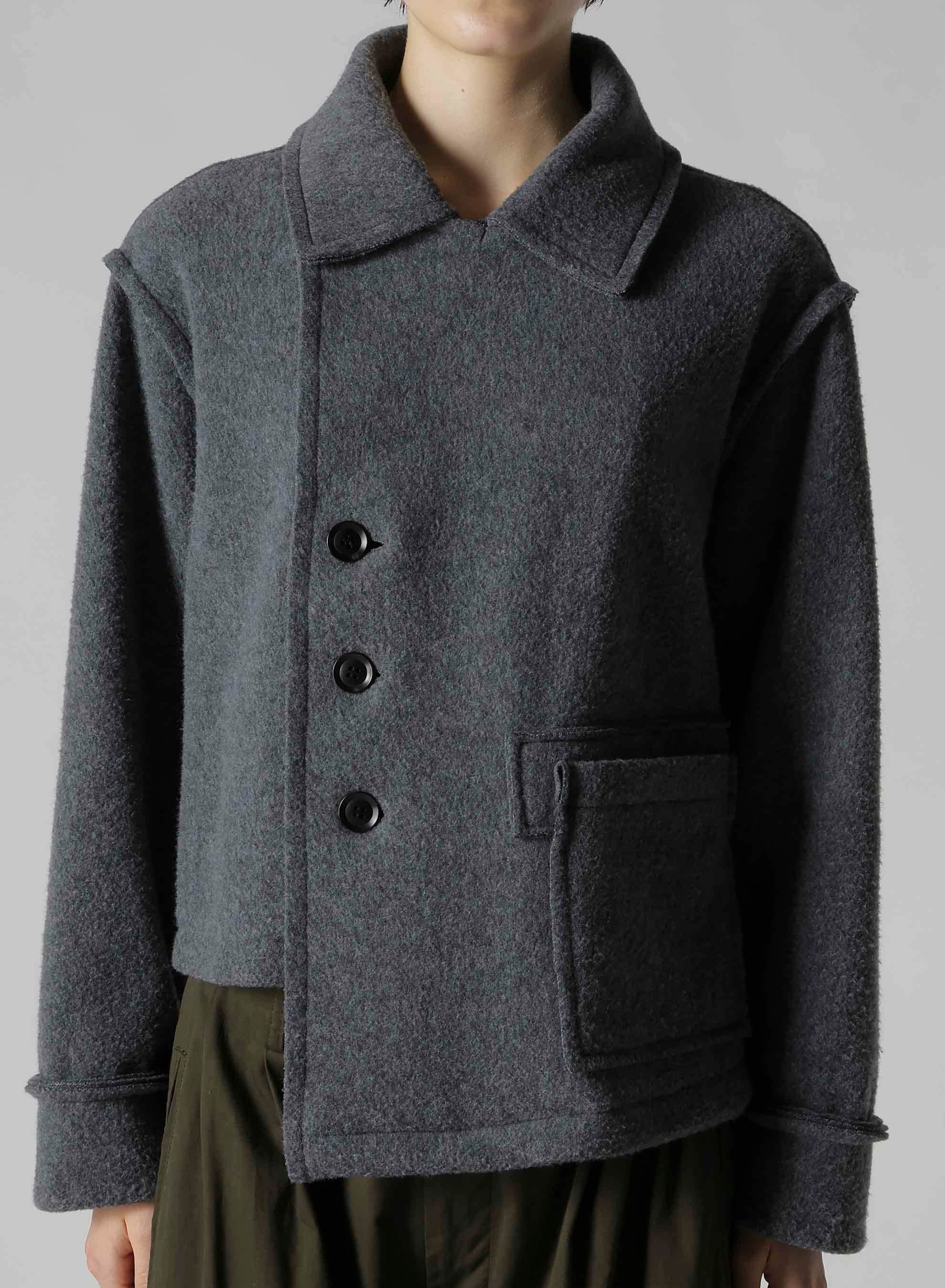 W/NY BOILED WOOL/FLEECE H-SHORT J