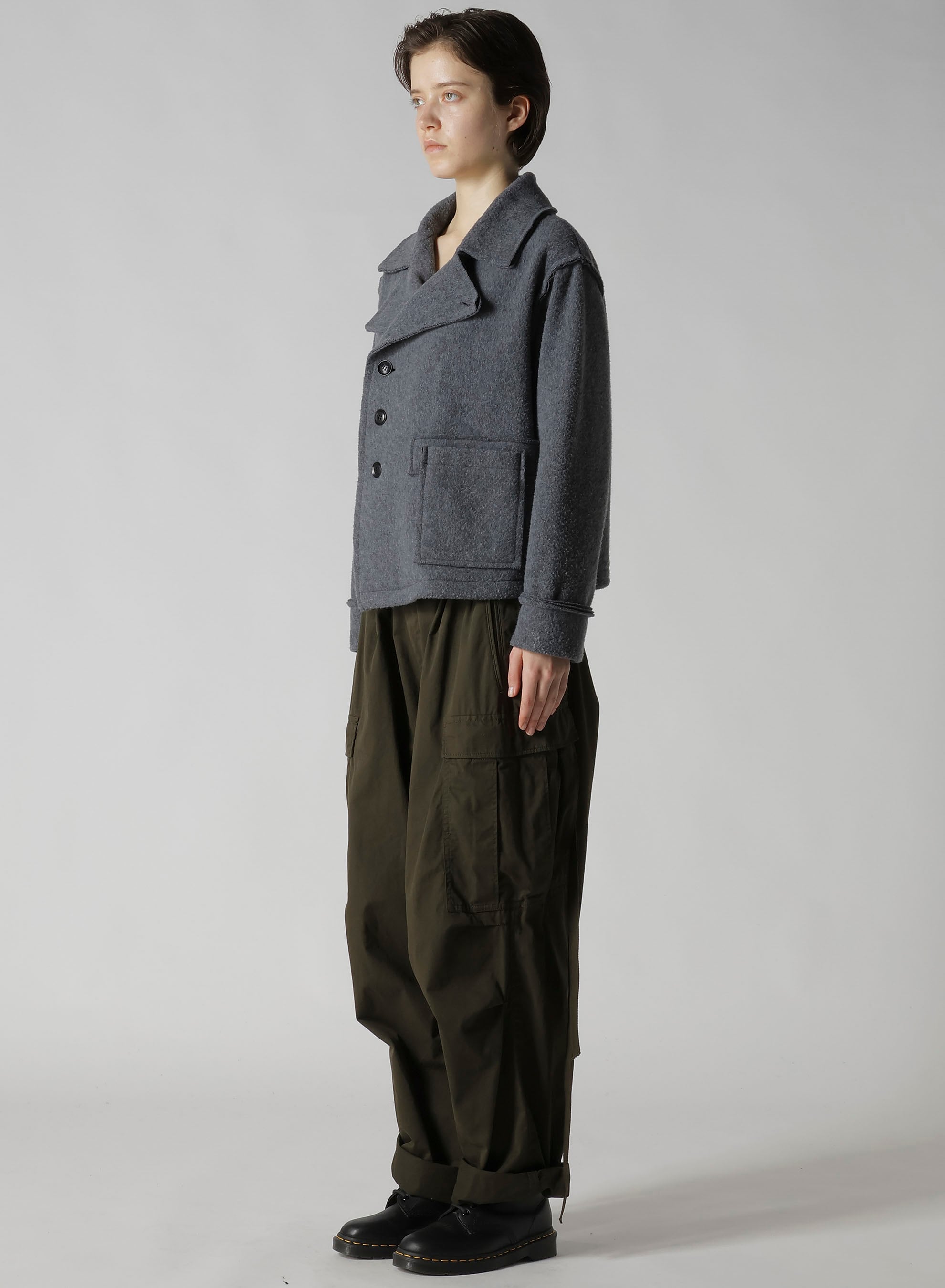 W/NY BOILED WOOL/FLEECE H-SHORT J