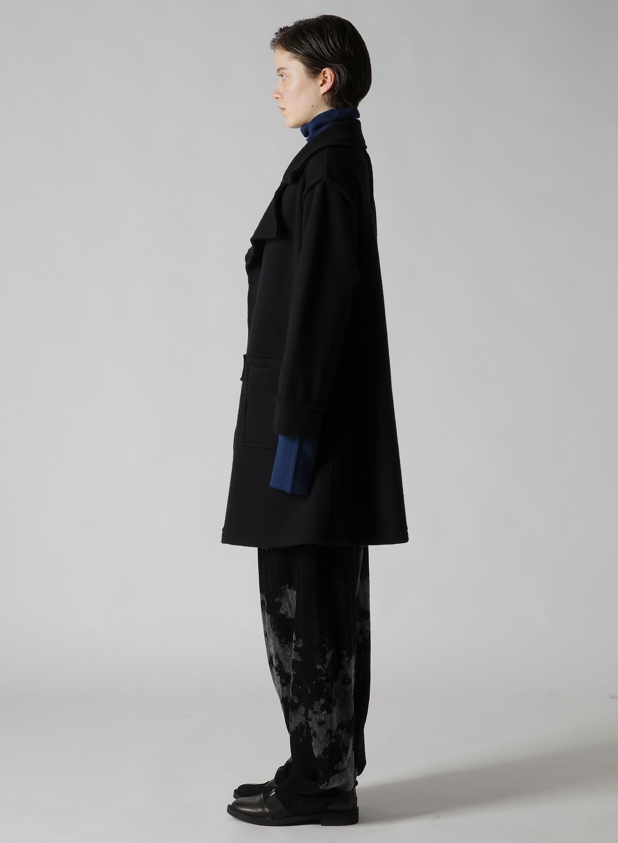 W/NY FLEECE LONG COAT