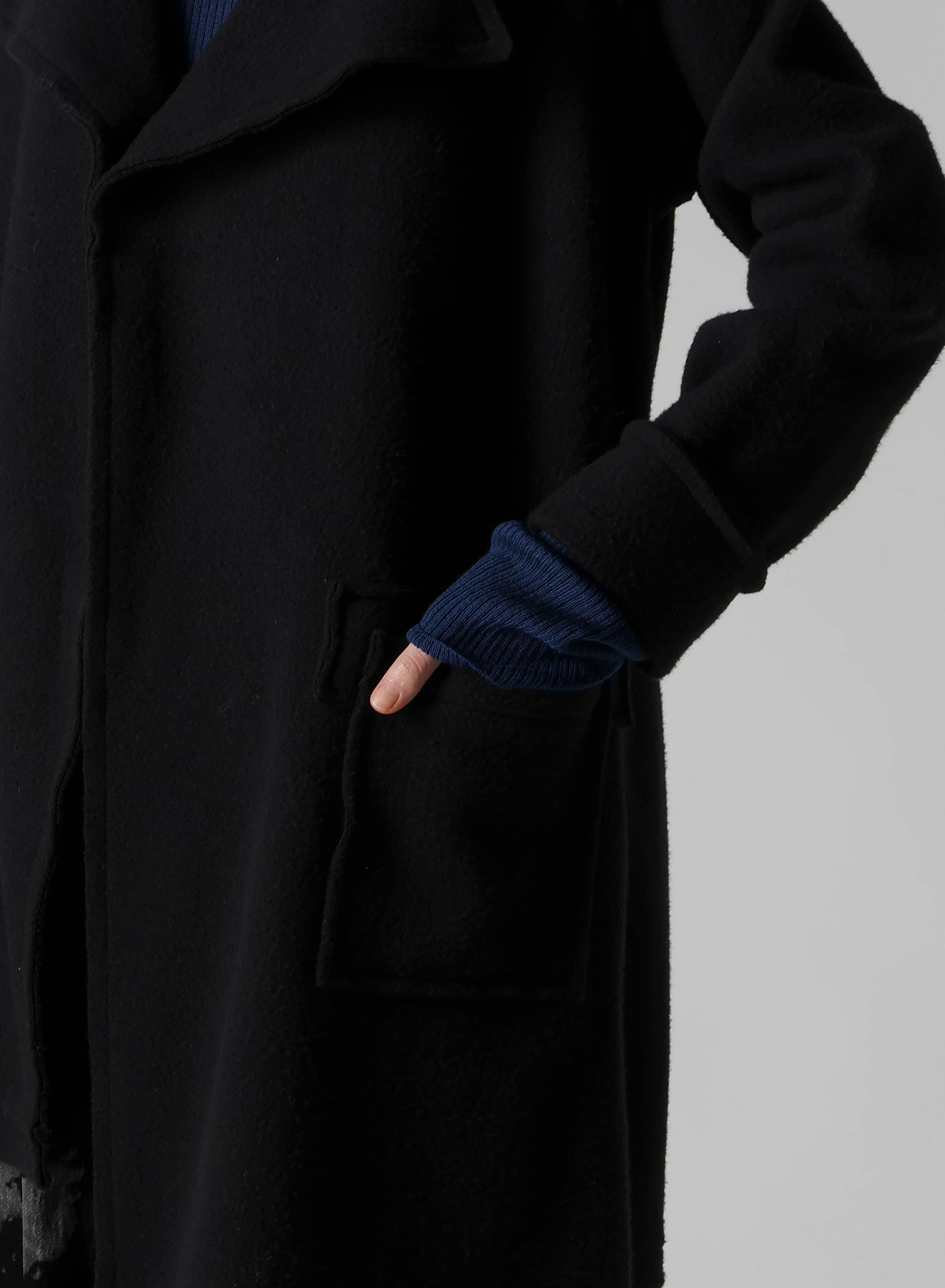 W/NY FLEECE LONG COAT