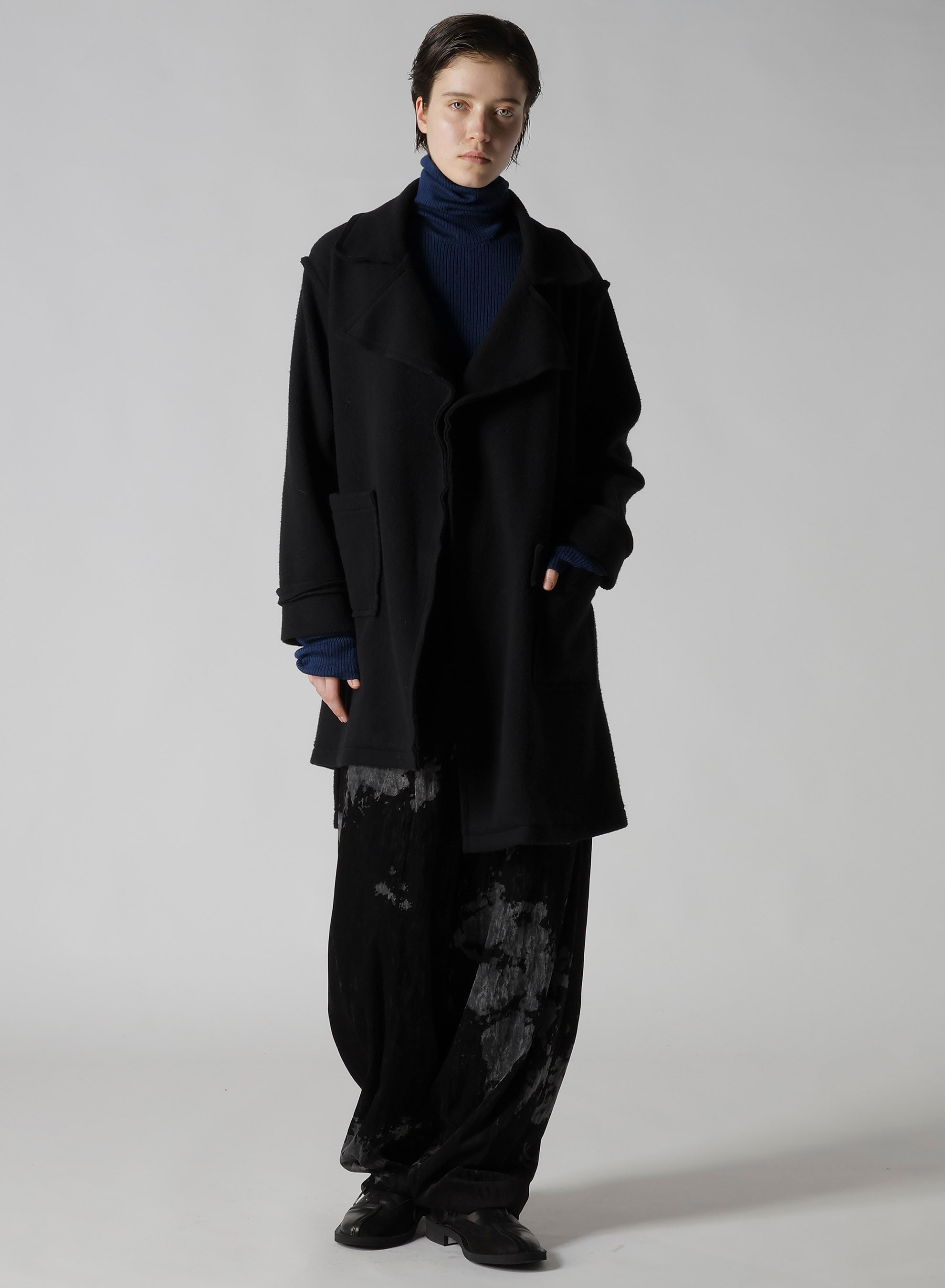 W/NY FLEECE LONG COAT