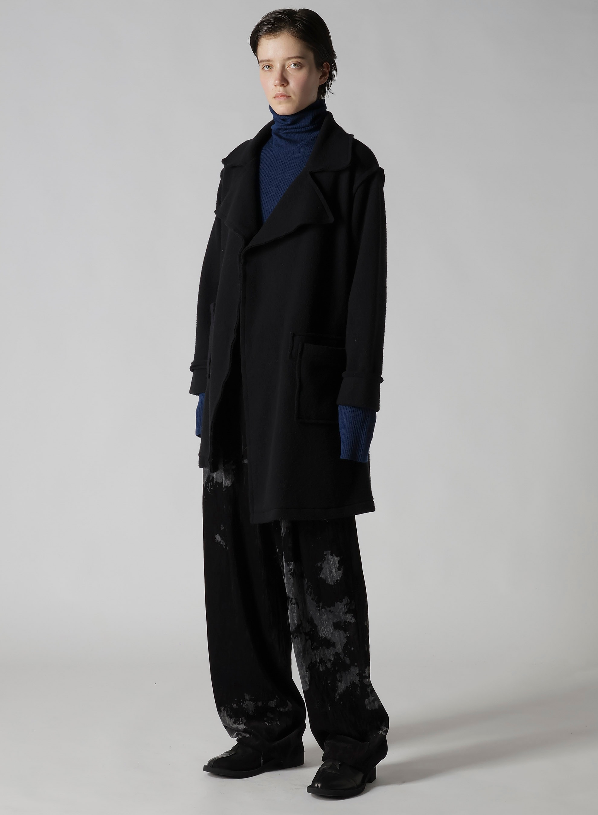 W/NY FLEECE LONG COAT