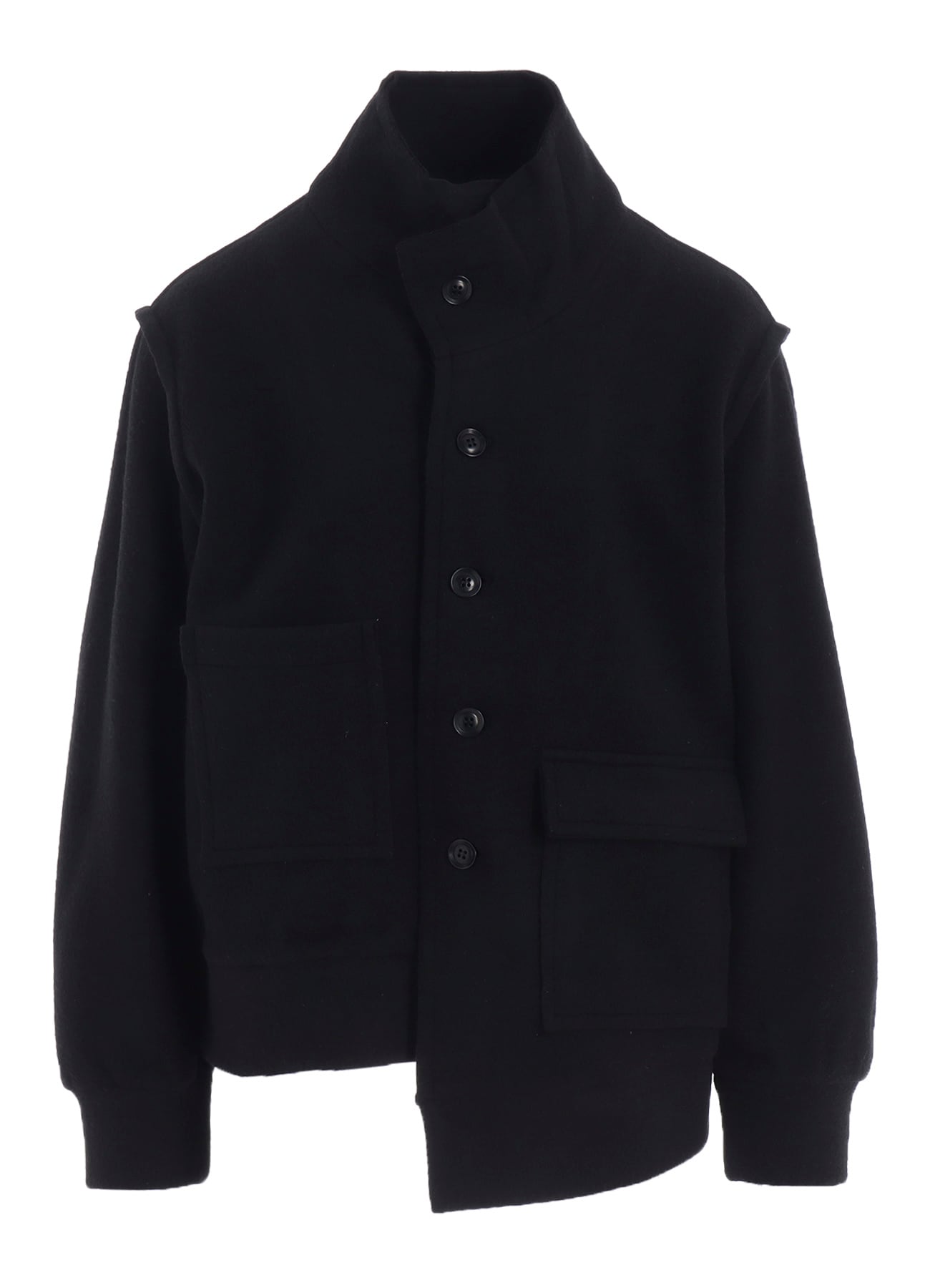 W/NY FLEECE ASYMMETRIC BLOUSON