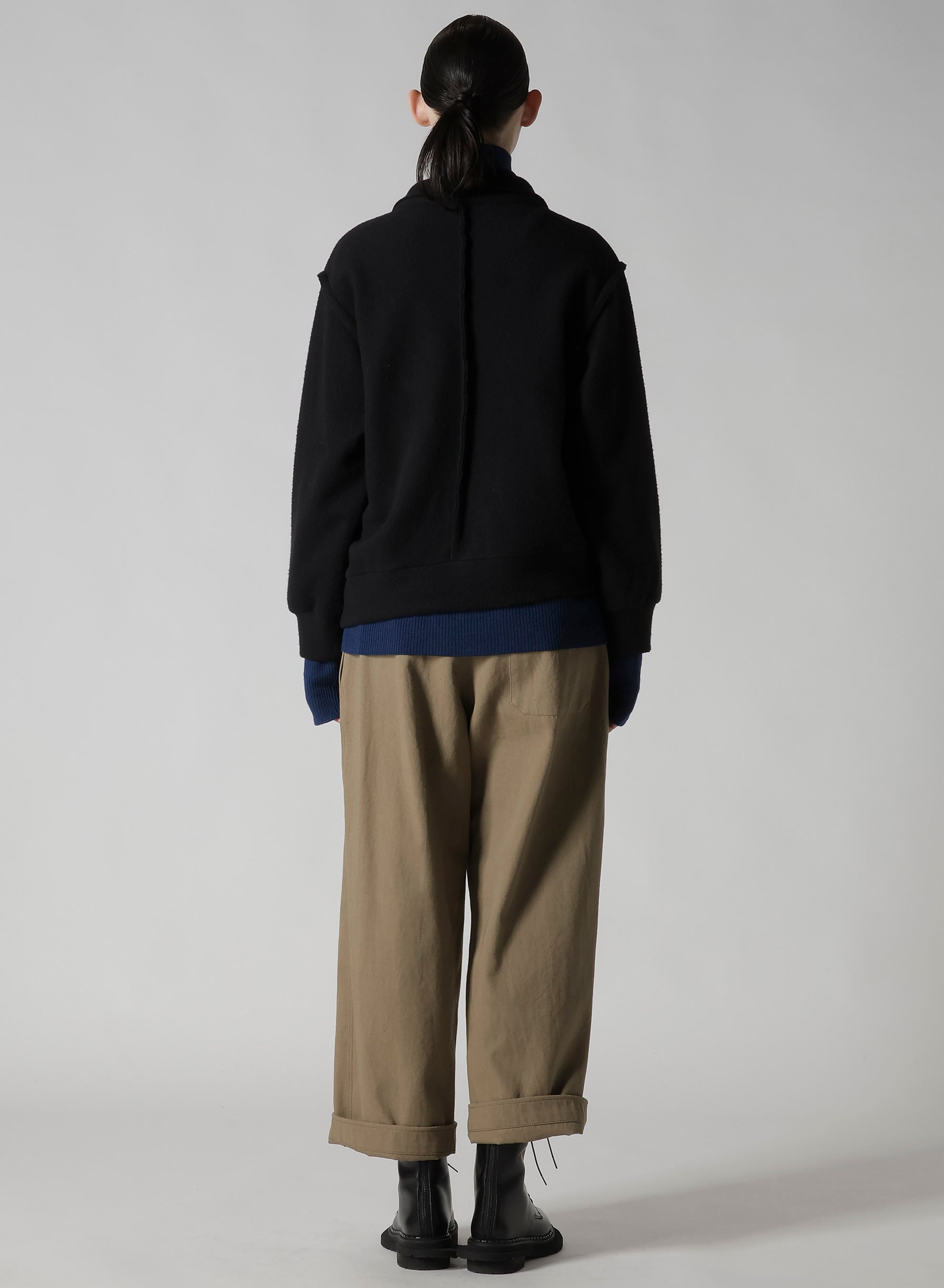 W/NY FLEECE ASYMMETRIC BLOUSON