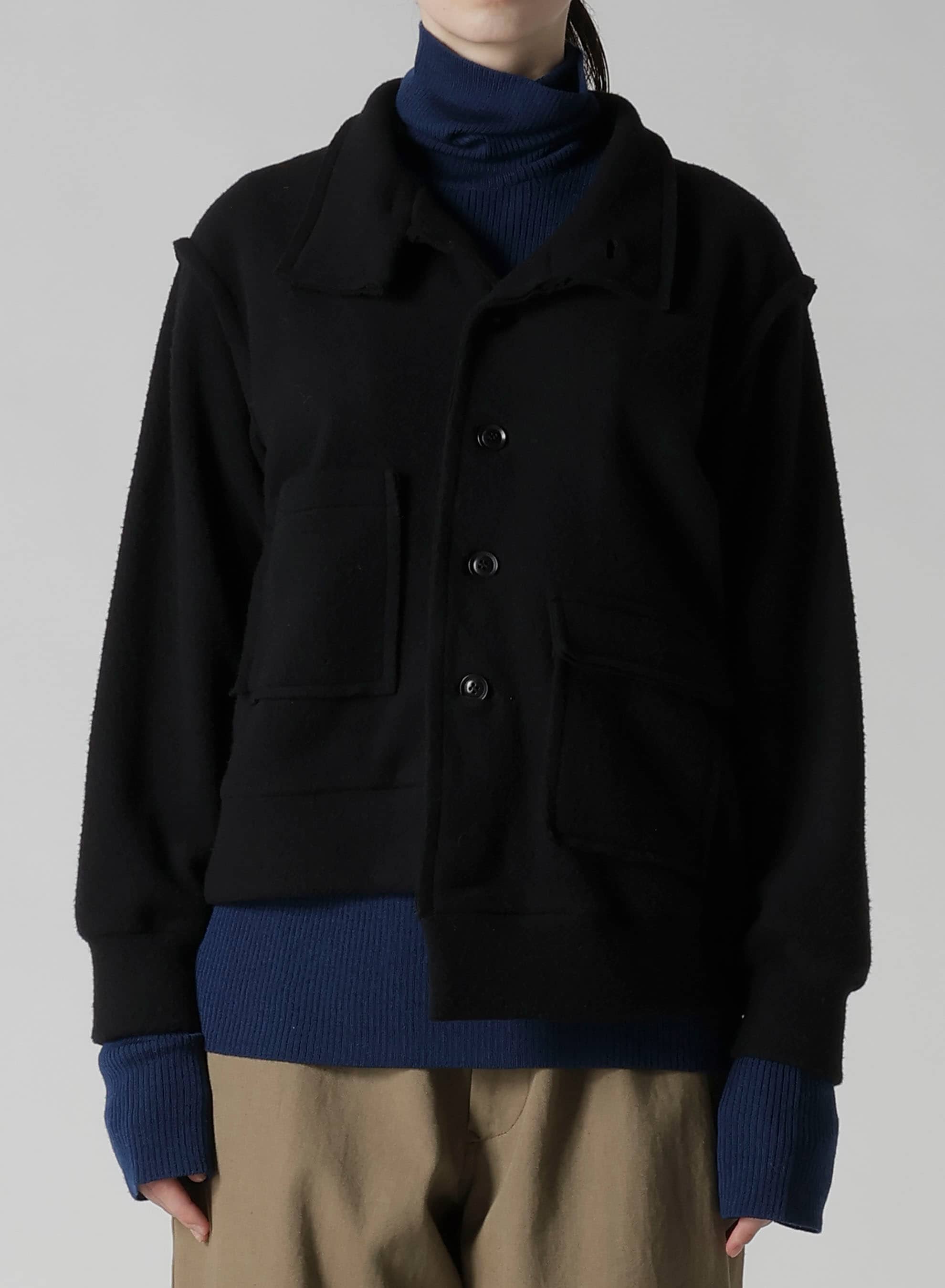 W/NY FLEECE ASYMMETRIC BLOUSON