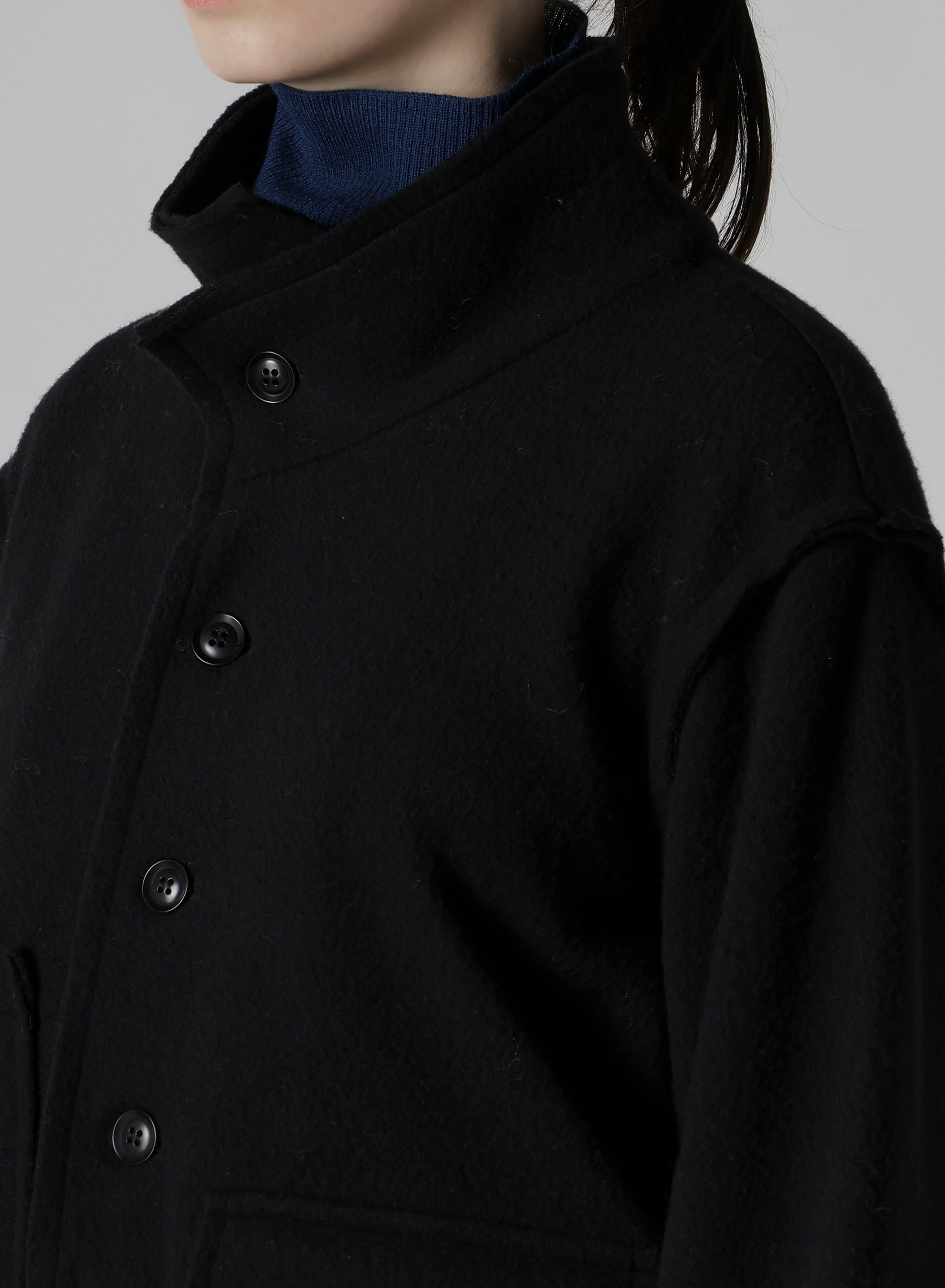 W/NY FLEECE ASYMMETRIC BLOUSON
