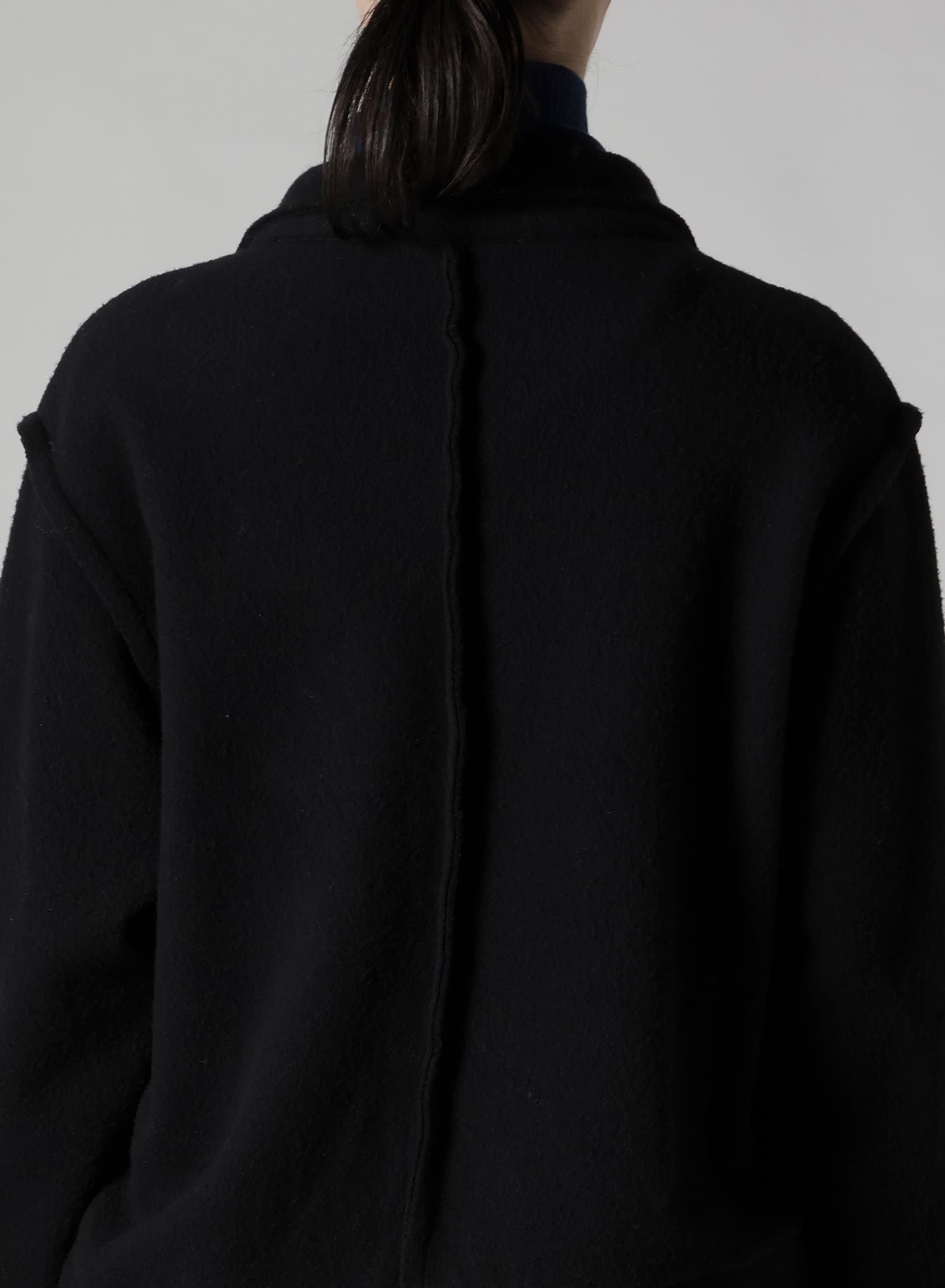 W/NY FLEECE ASYMMETRIC BLOUSON