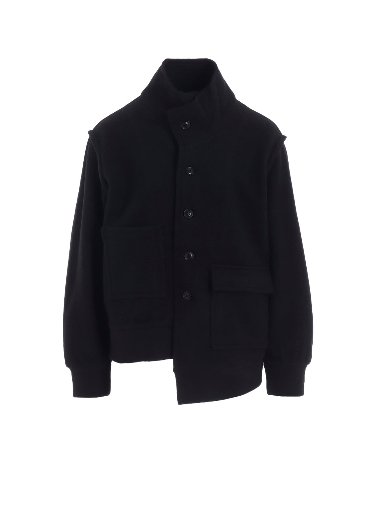 W/NY FLEECE ASYMMETRIC BLOUSON