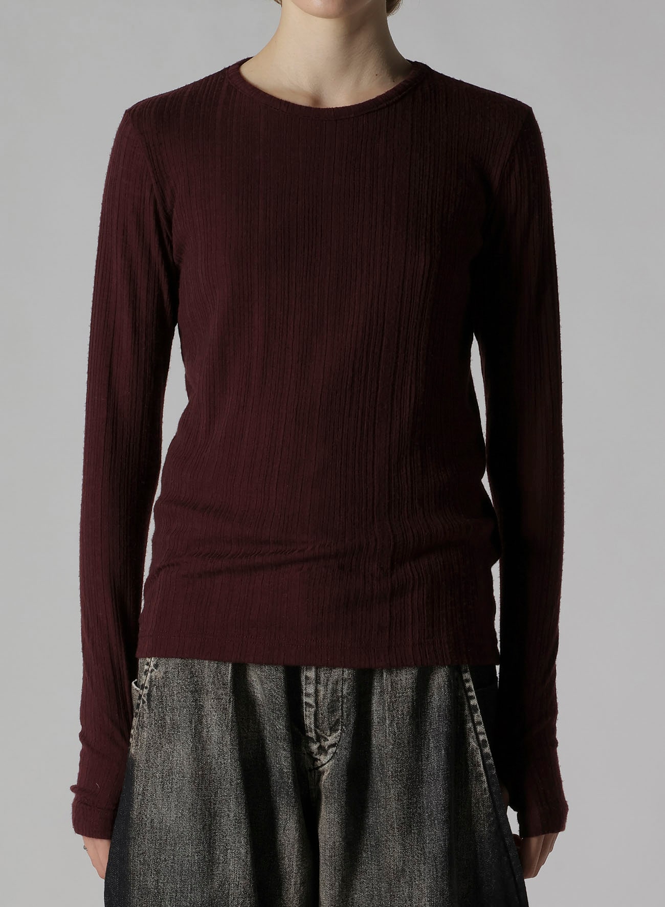 SOFT RANDOM RIB ROUND NECK T
