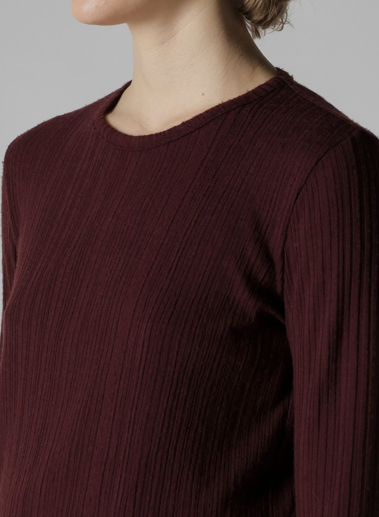 SOFT RANDOM RIB ROUND NECK T