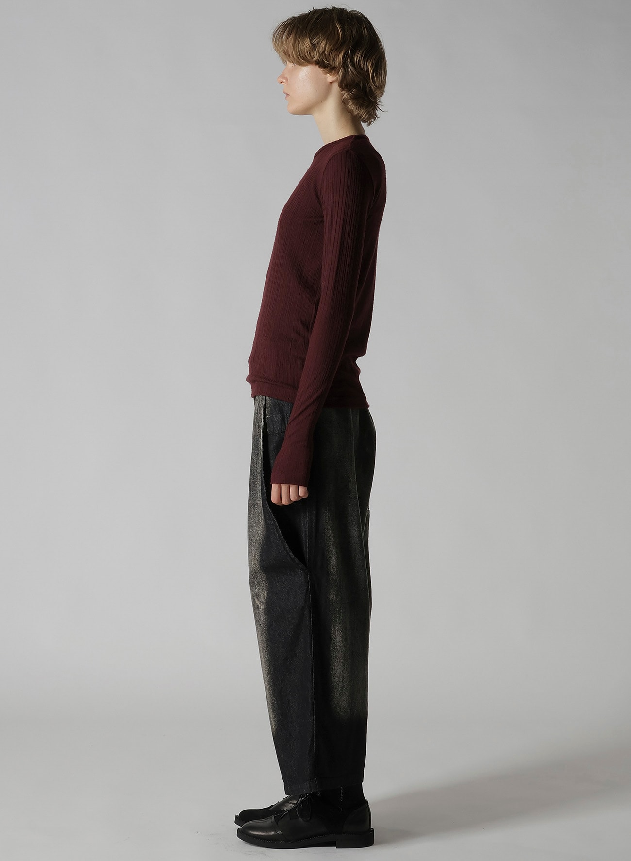 SOFT RANDOM RIB ROUND NECK T